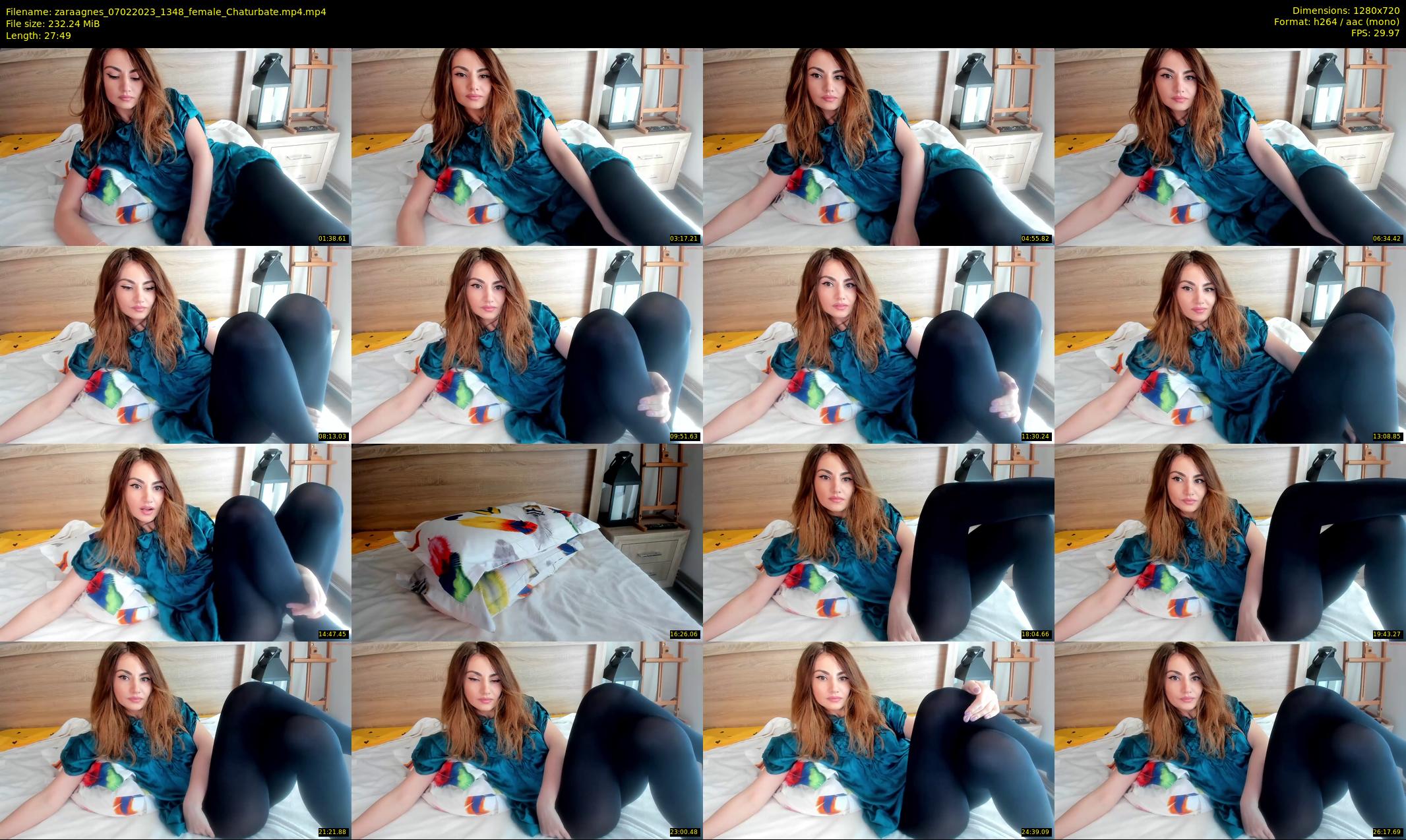 zaraagnes — 28 minute Chaturbate female cam show recording, 720p, Feb 7, 2023