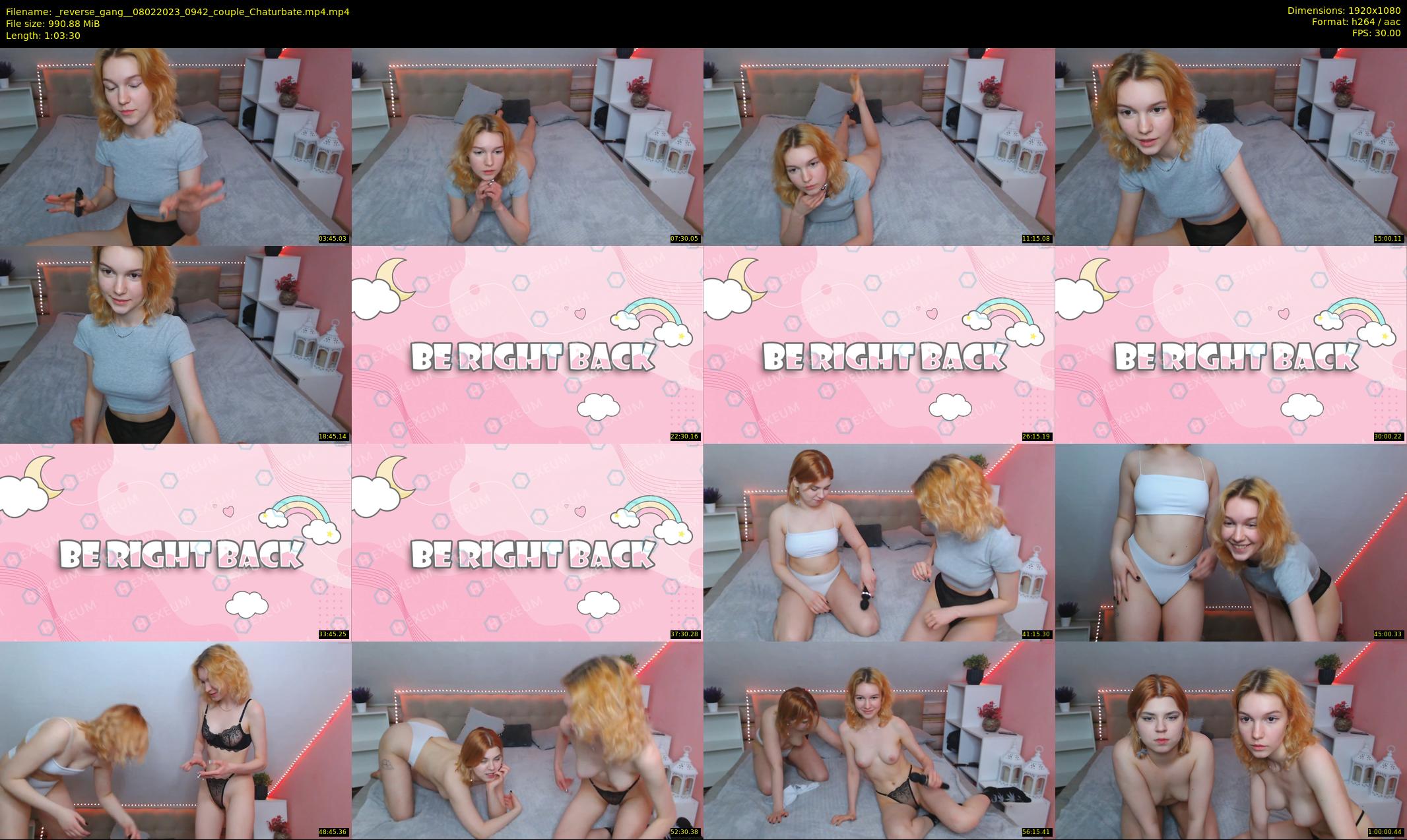 _reverse_gang_ — 64 minute Chaturbate couple cam show recording, 1080p, Feb 8, 2023