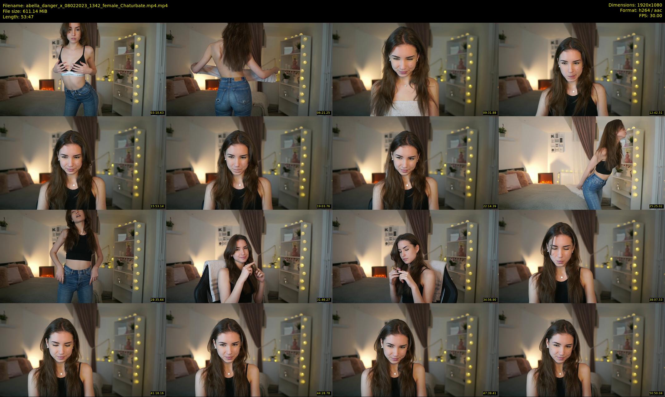 abella_danger_x — 54 minute Chaturbate female cam show recording, 1080p, Feb 8, 2023