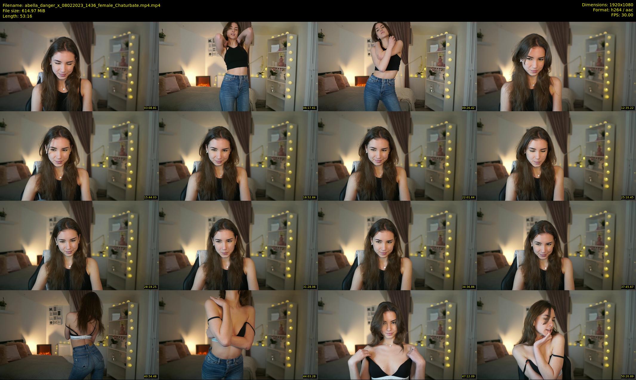 abella_danger_x — 54 minute Chaturbate female cam show recording, 1080p, Feb 8, 2023