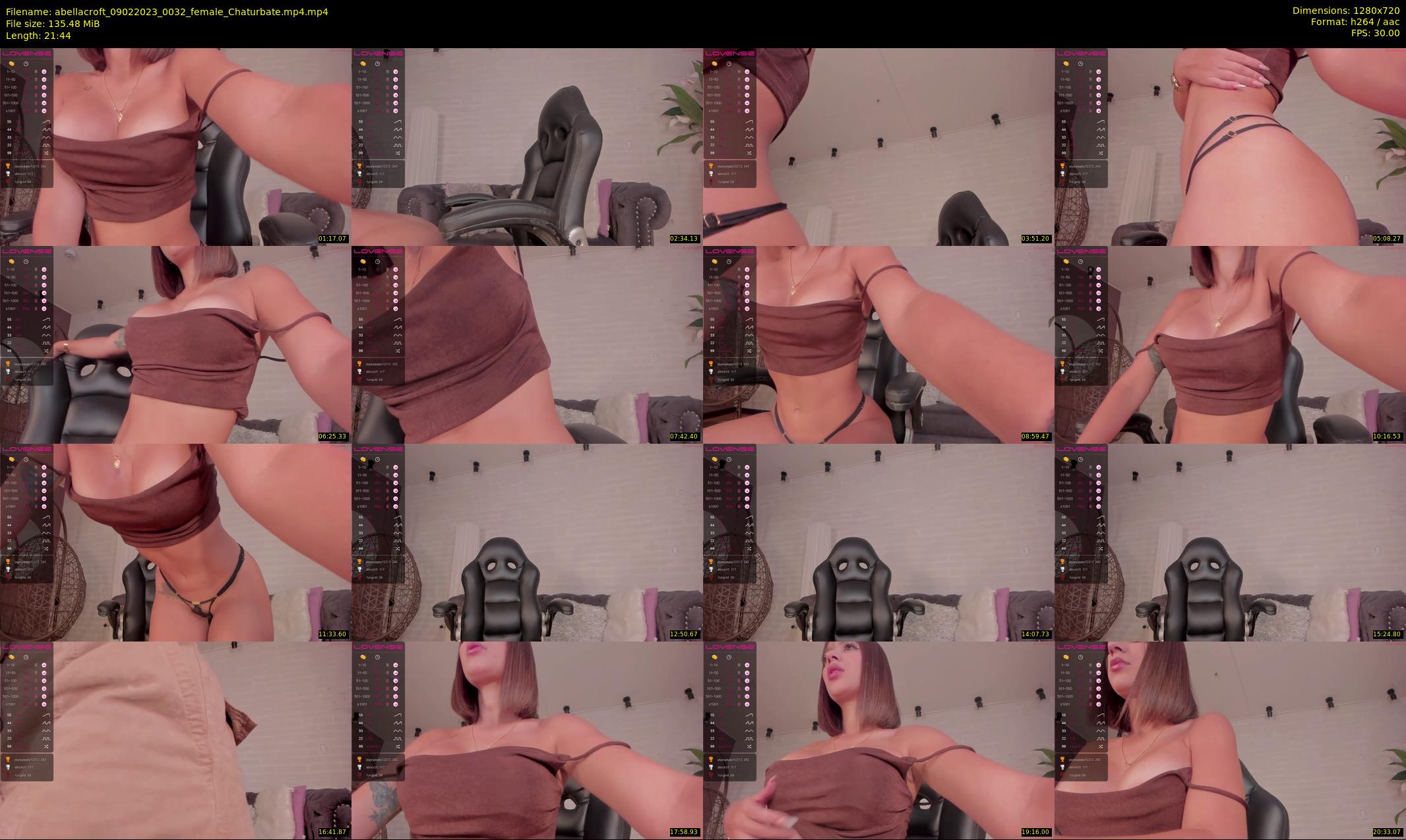abellacroft — 22 minute Chaturbate female cam show recording, 720p, Feb 9, 2023