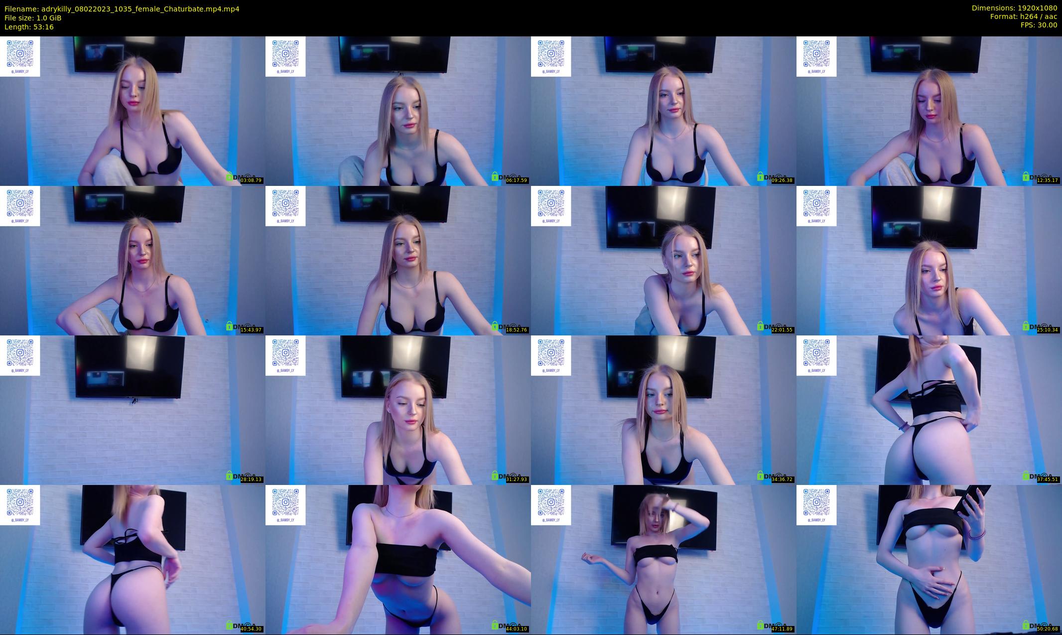 adrykilly — 54 minute Chaturbate female cam show recording, 1080p, Feb 8, 2023