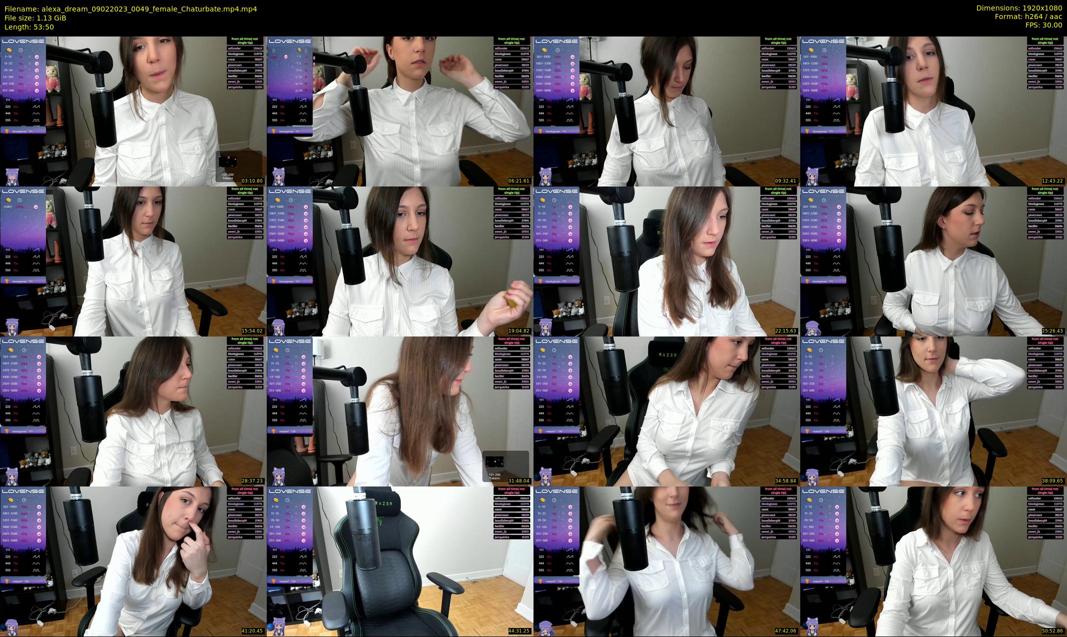alexa_dream — 54 minute Chaturbate female cam show recording, 1080p, Feb 9, 2023