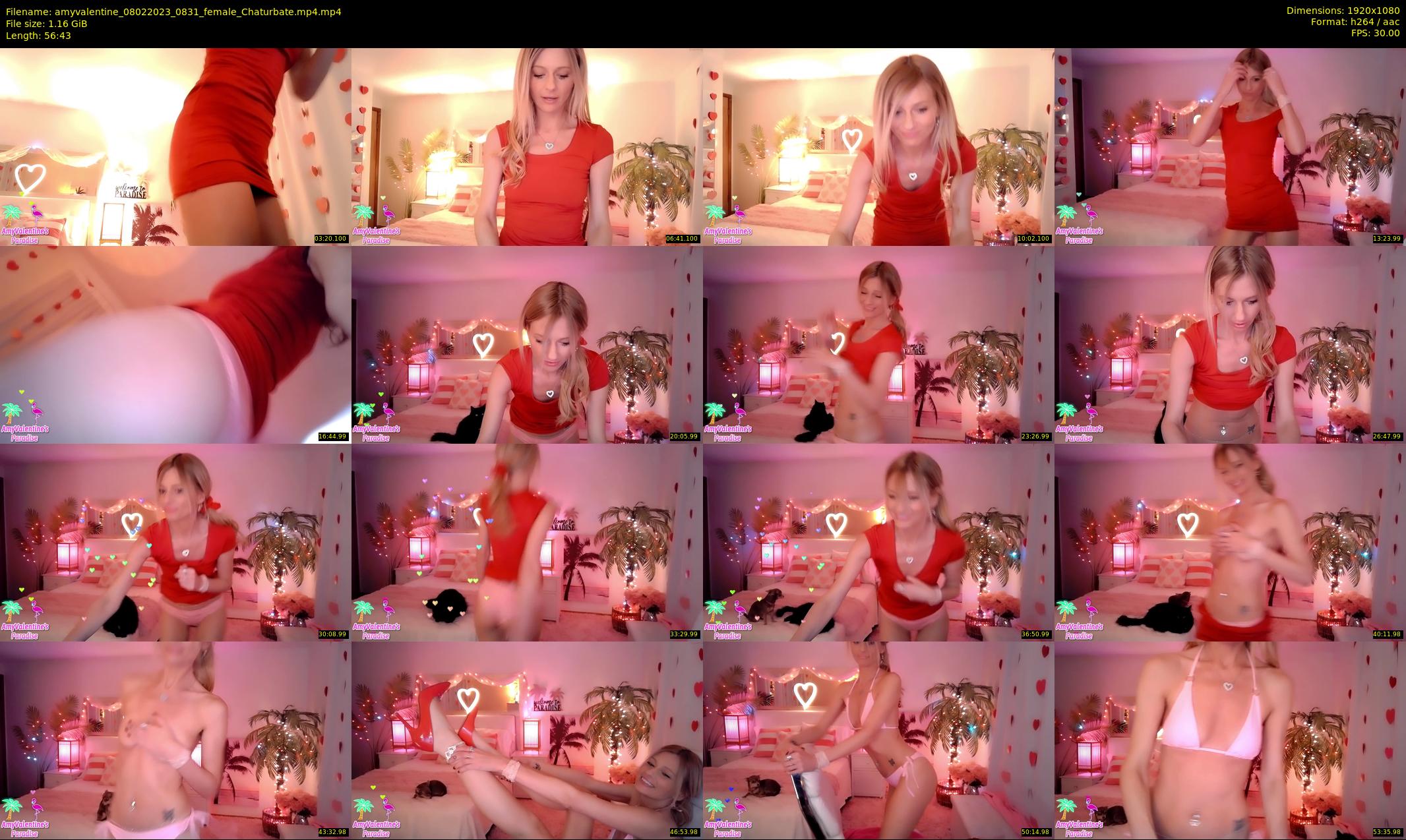 amyvalentine — 57 minute Chaturbate female cam show recording, 1080p, Feb 8, 2023