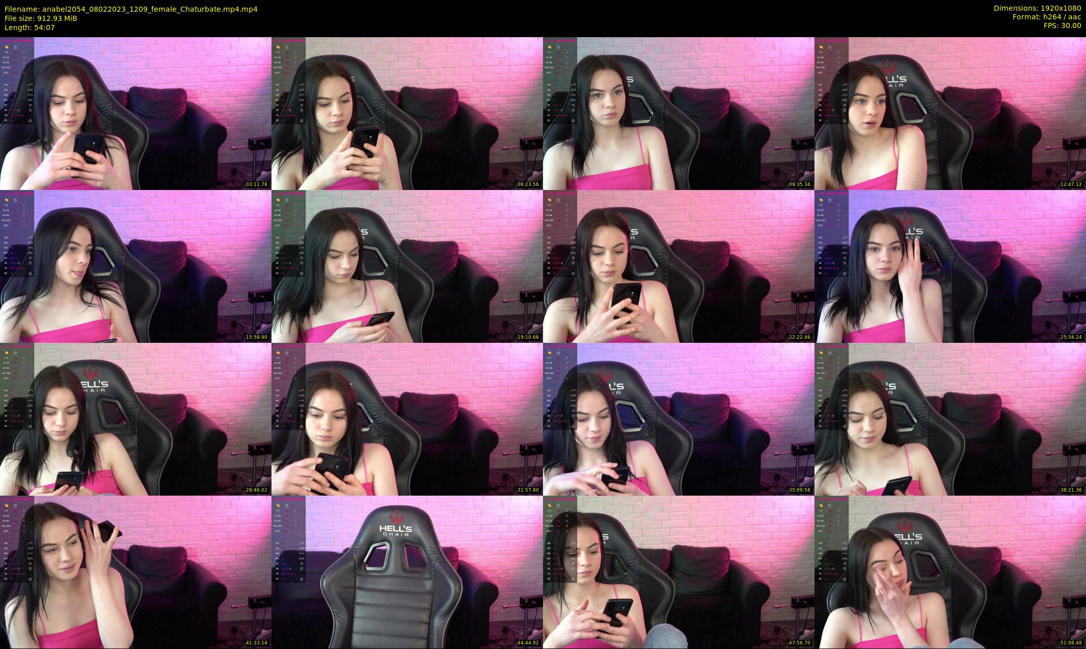 anabel2054 — 55 minute Chaturbate female cam show recording, 1080p, Feb 8, 2023