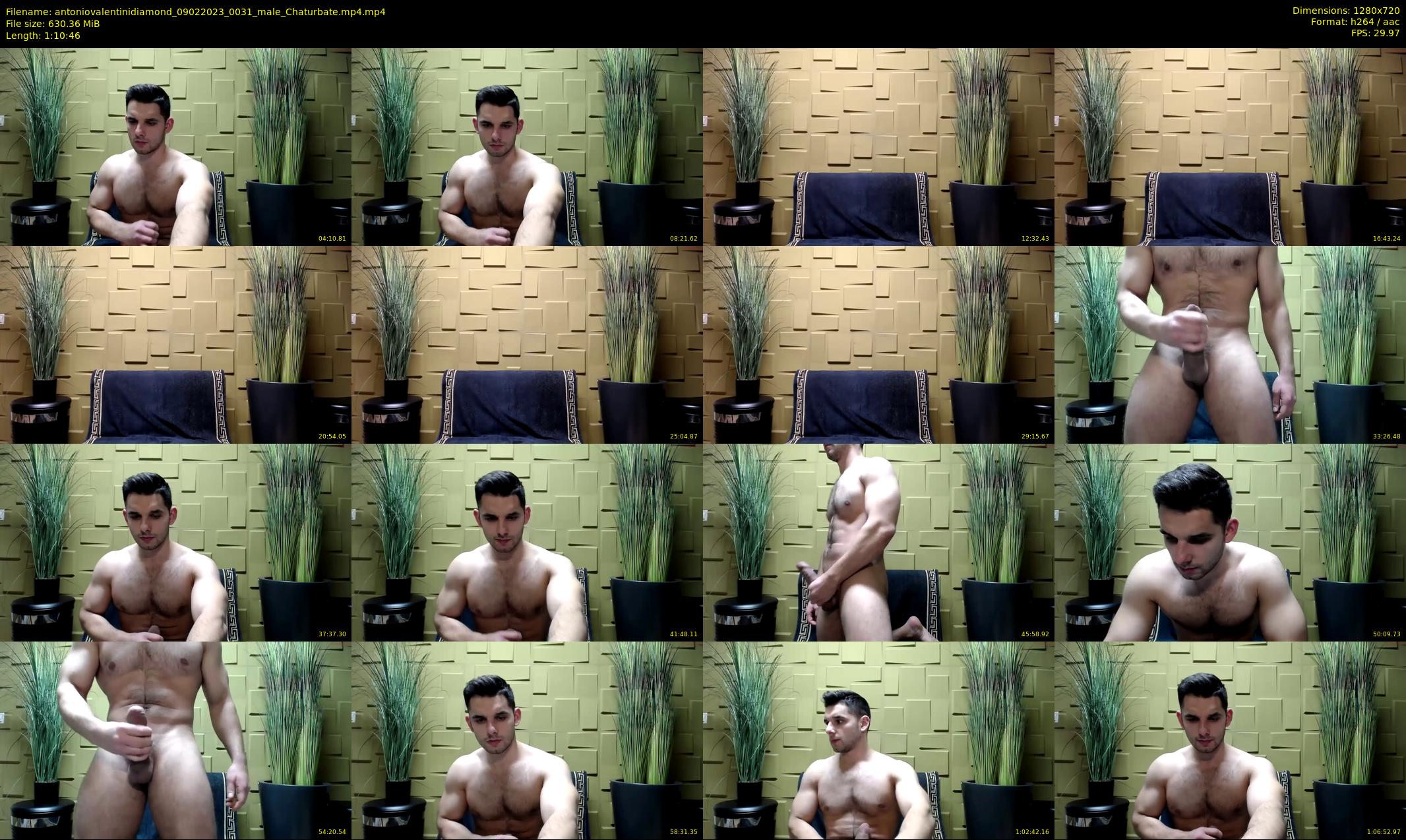 antoniovalentinidiamond — 71 minute Chaturbate male cam show recording, 720p, Feb 9, 2023