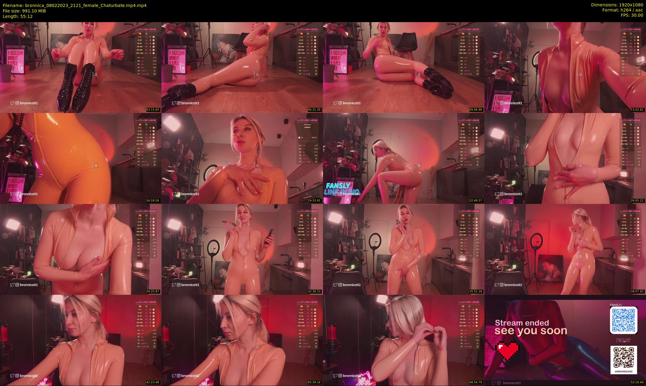 bronnica — 56 minute Chaturbate female cam show recording, 1080p, Feb 8, 2023
