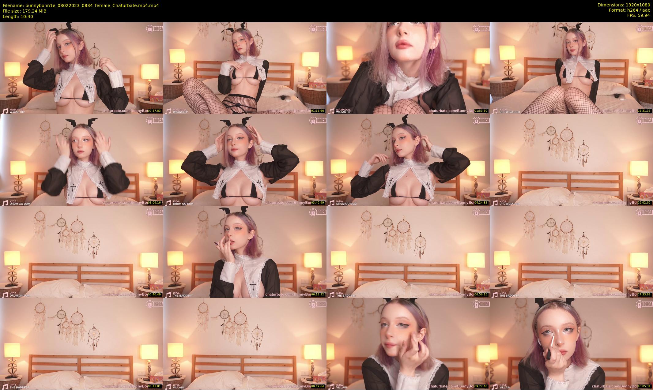 bunnybonn1e — 11 minute Chaturbate female cam show recording, 1080p, Feb 8, 2023