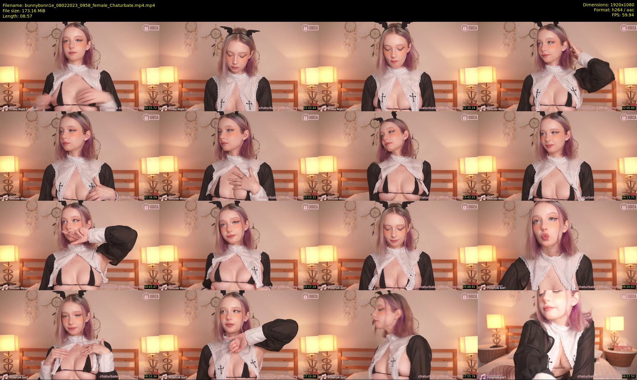 bunnybonn1e — 9 minute Chaturbate female cam show recording, 1080p, Feb 8, 2023