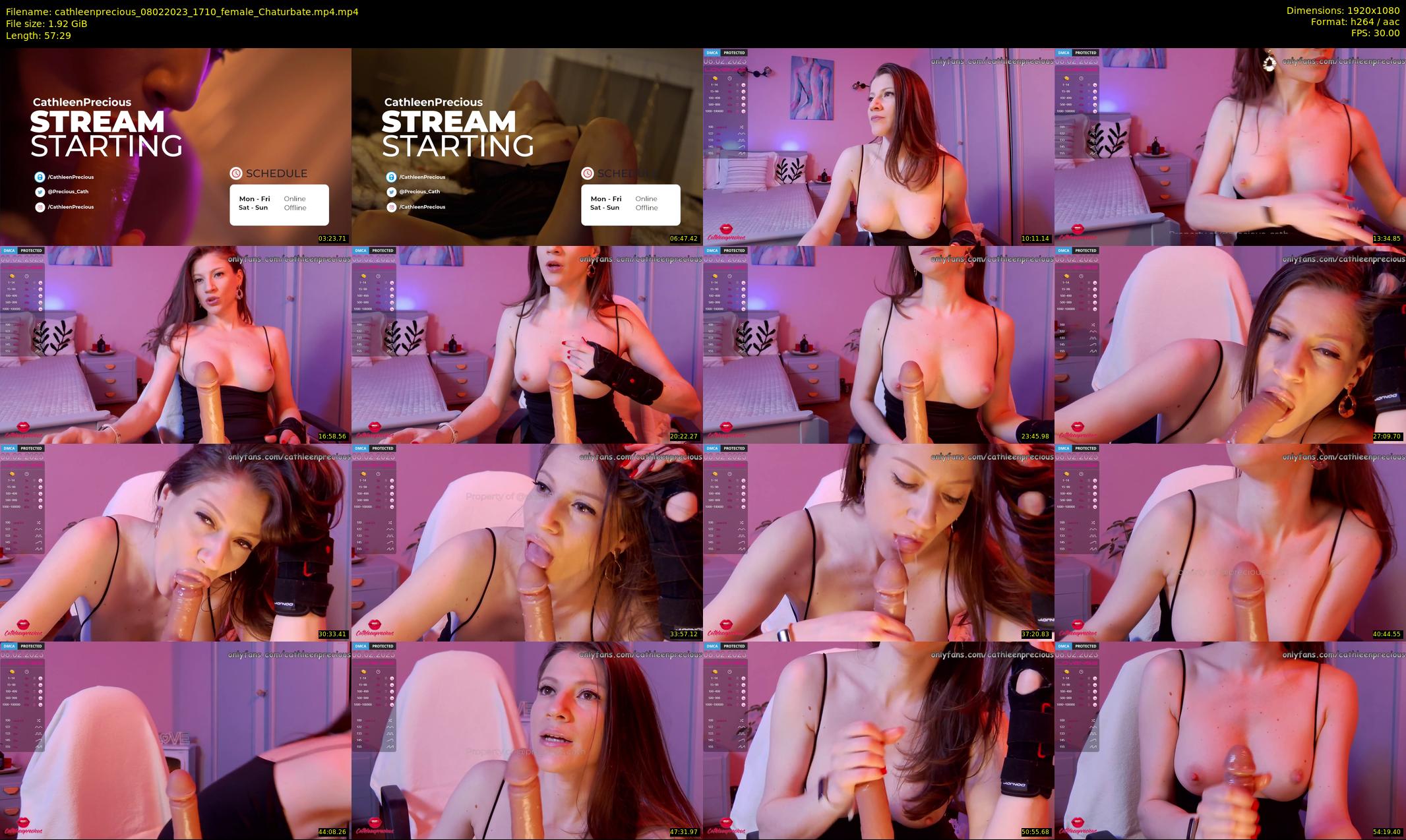cathleenprecious — 58 minute Chaturbate female cam show recording, 1080p, Feb 8, 2023