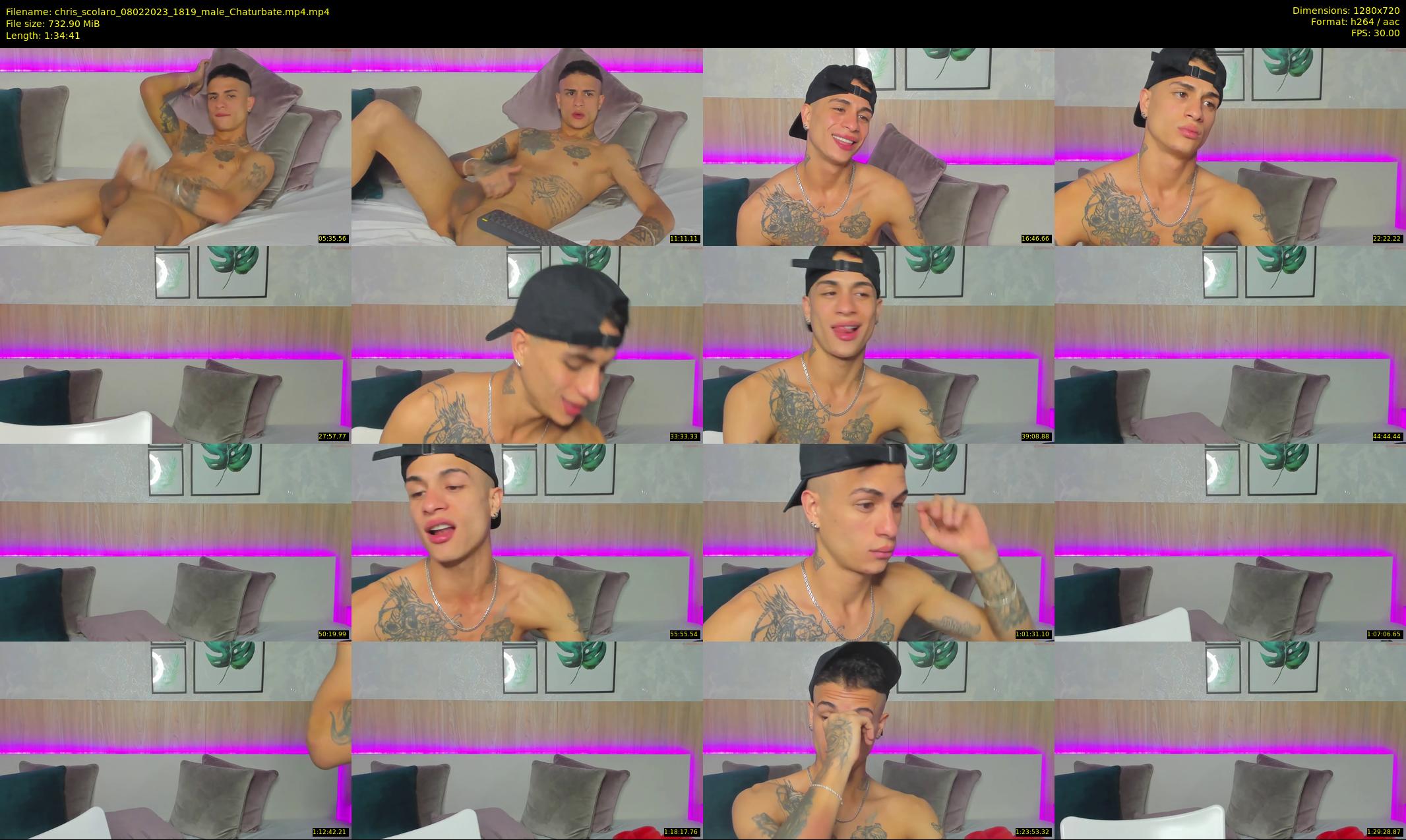 chris_scolaro — 95 minute Chaturbate male cam show recording, 720p, Feb 8, 2023
