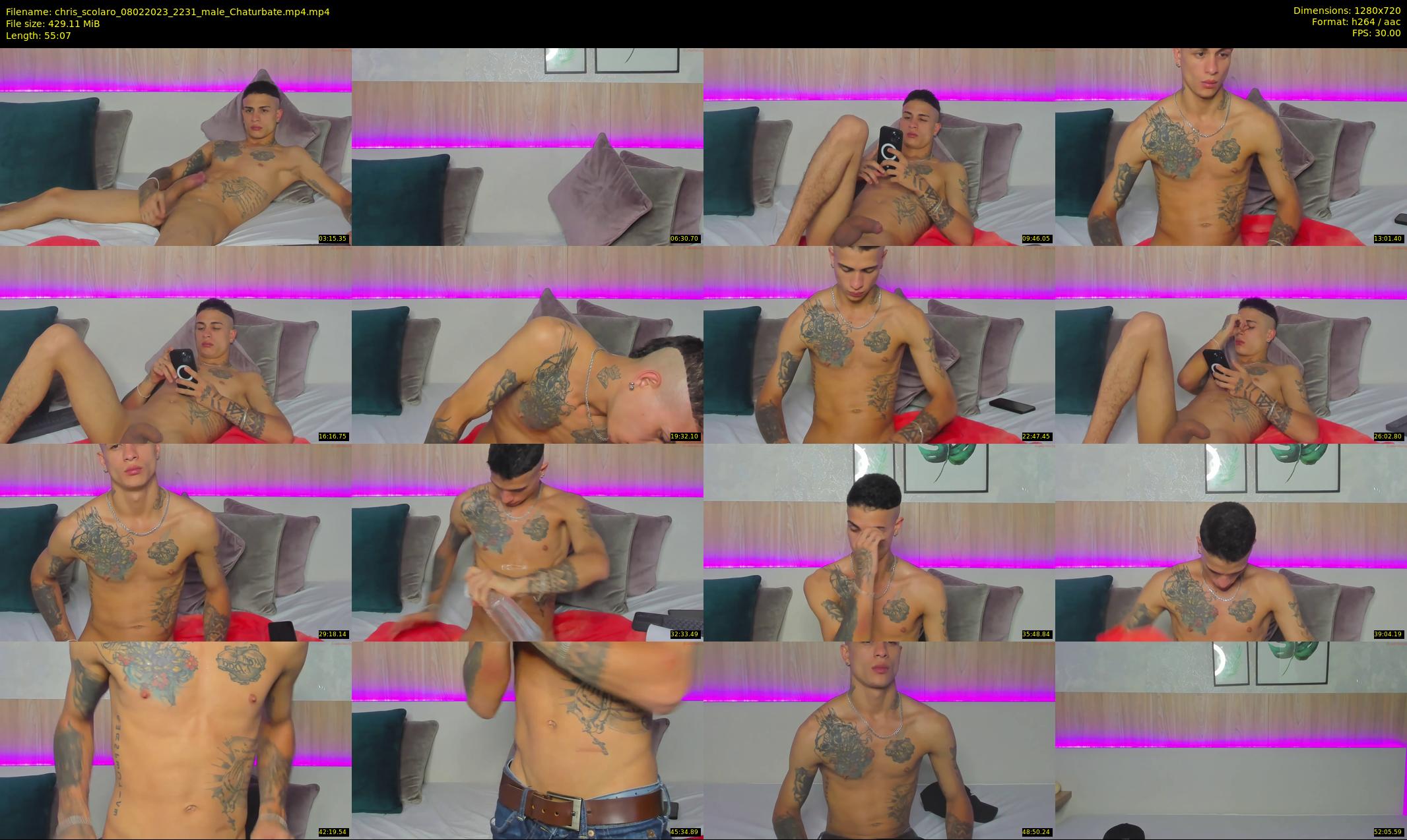 chris_scolaro — 56 minute Chaturbate male cam show recording, 720p, Feb 8, 2023