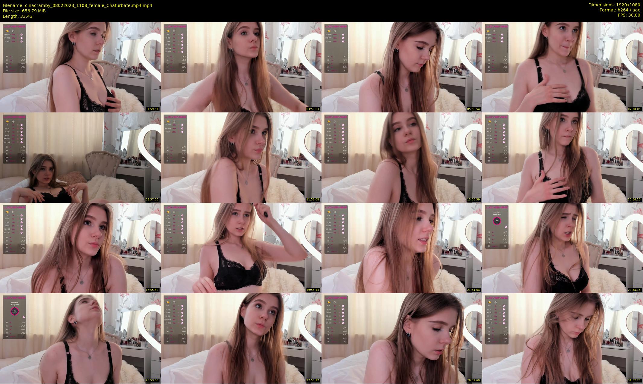 cinacramby — 34 minute Chaturbate female cam show recording, 1080p, Feb 8, 2023