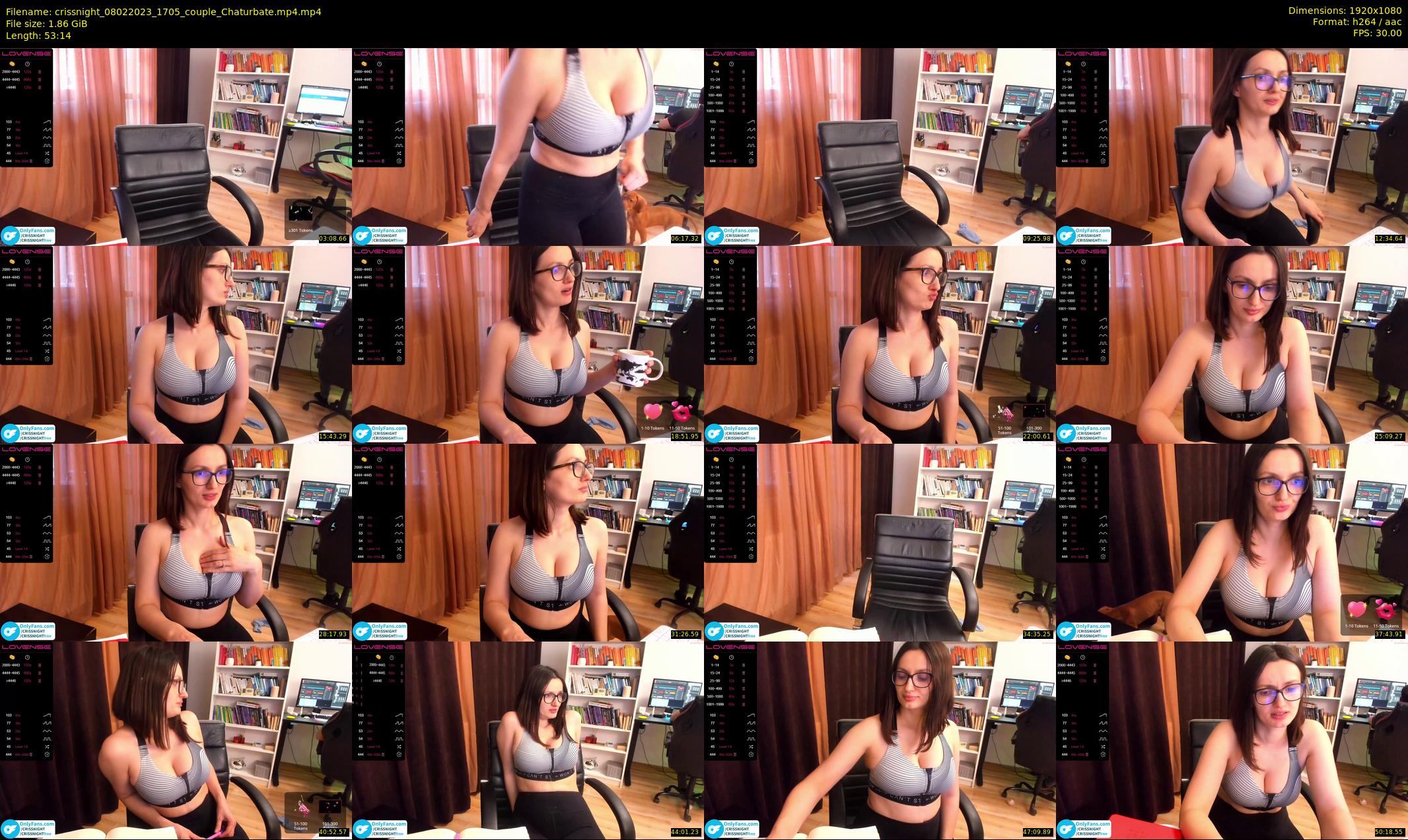 crissnight — 54 minute Chaturbate female cam show recording, 1080p, Feb 8, 2023