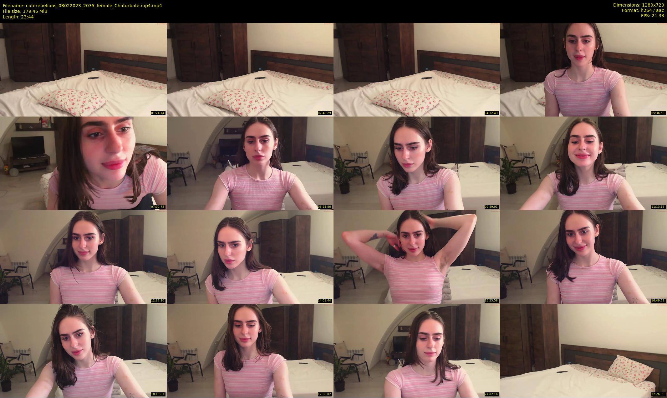cuterebelious — 24 minute Chaturbate female cam show recording, 720p, Feb 8, 2023
