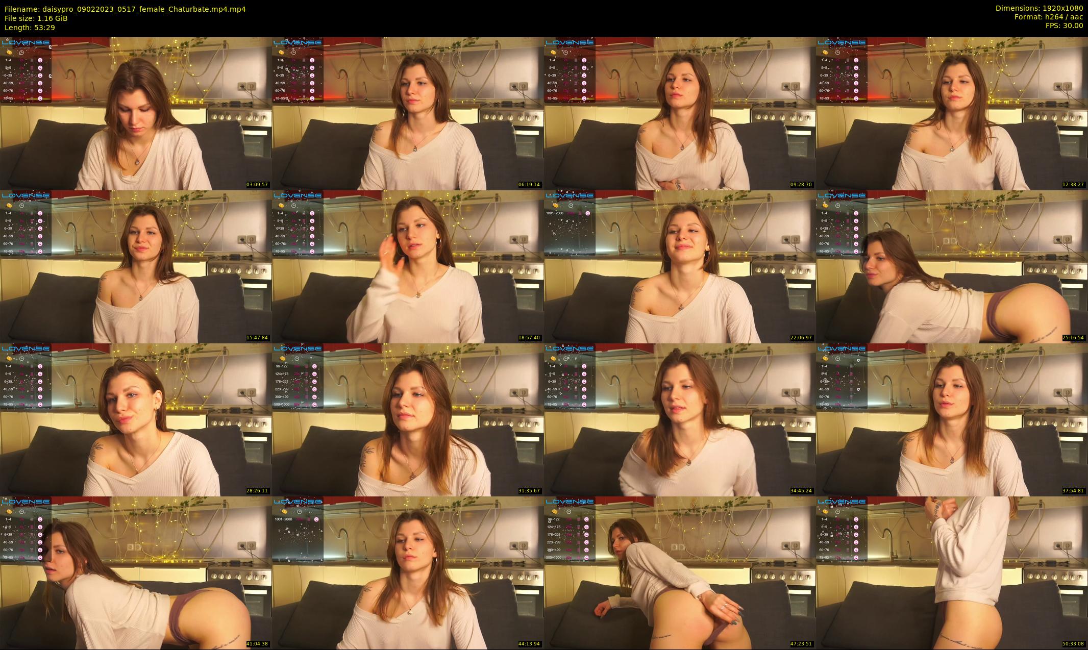 daisypro — 54 minute Chaturbate couple cam show recording, 1080p, Feb 9, 2023