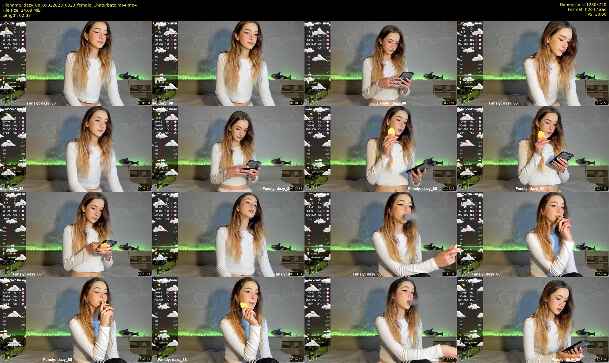 dazy_88 — 3 minute Chaturbate female cam show recording, 720p, Feb 9, 2023