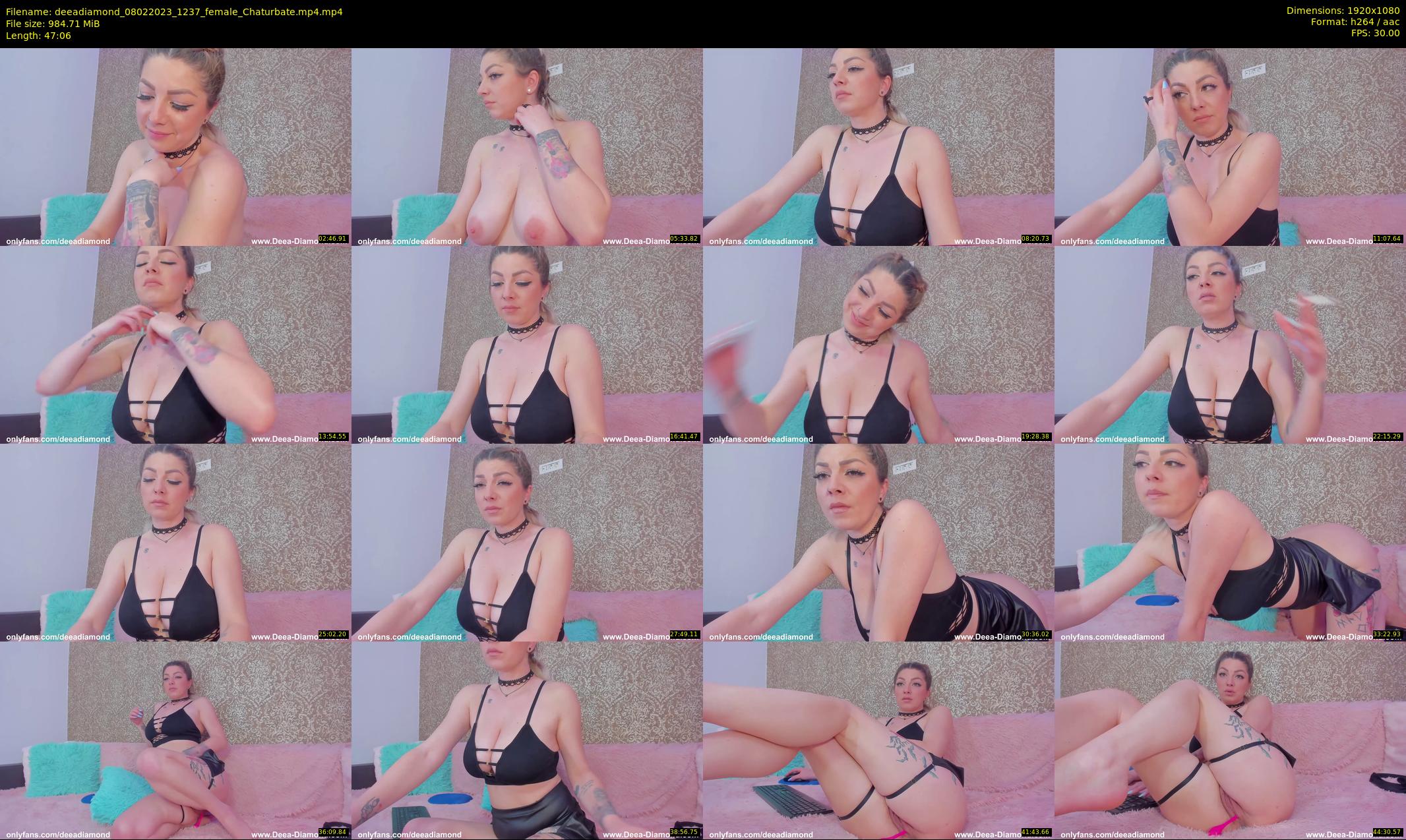 deeadiamond — 48 minute Chaturbate female cam show recording, 1080p, Feb 8, 2023