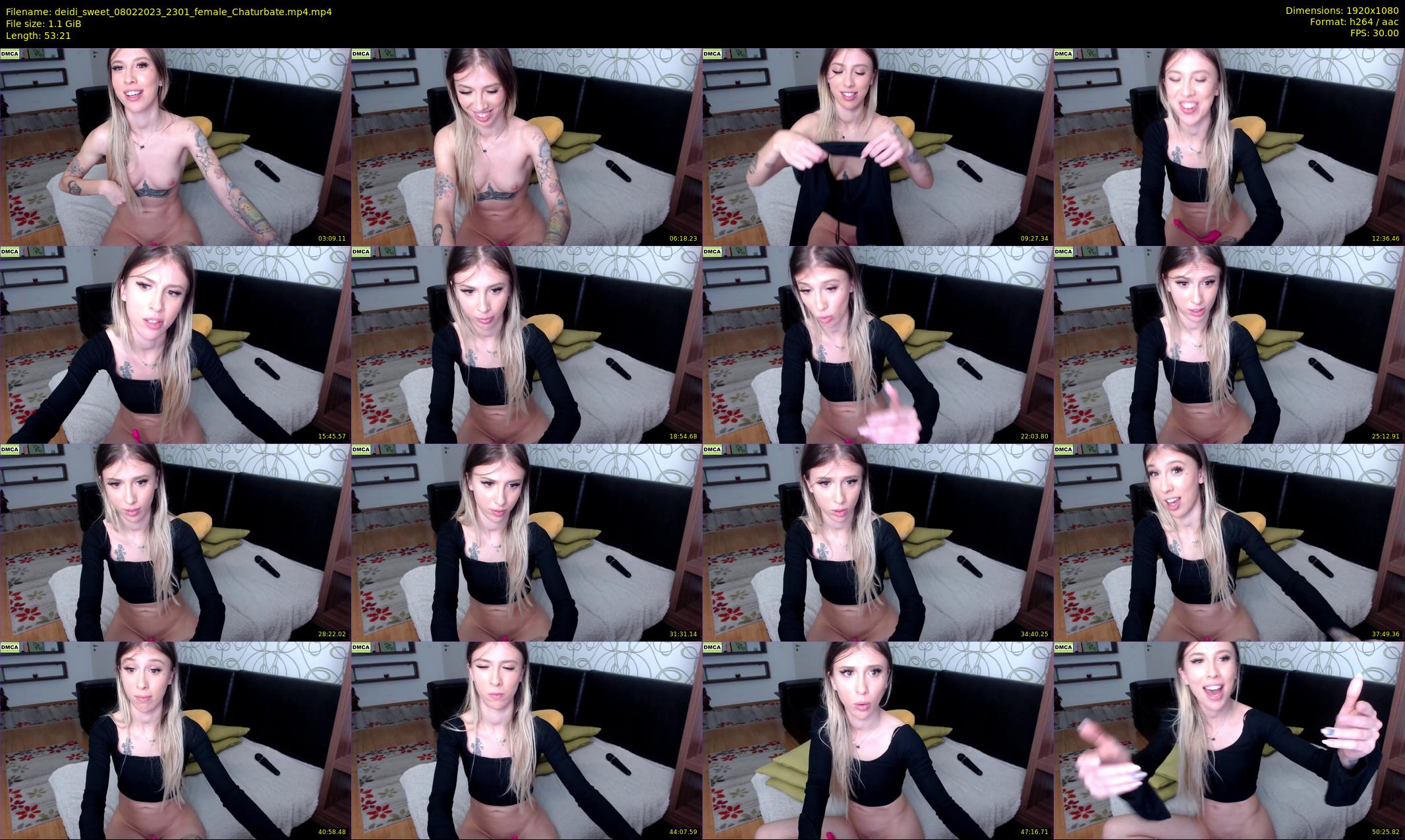 deidi_sweet — 54 minute Chaturbate female cam show recording, 1080p, Feb 8, 2023