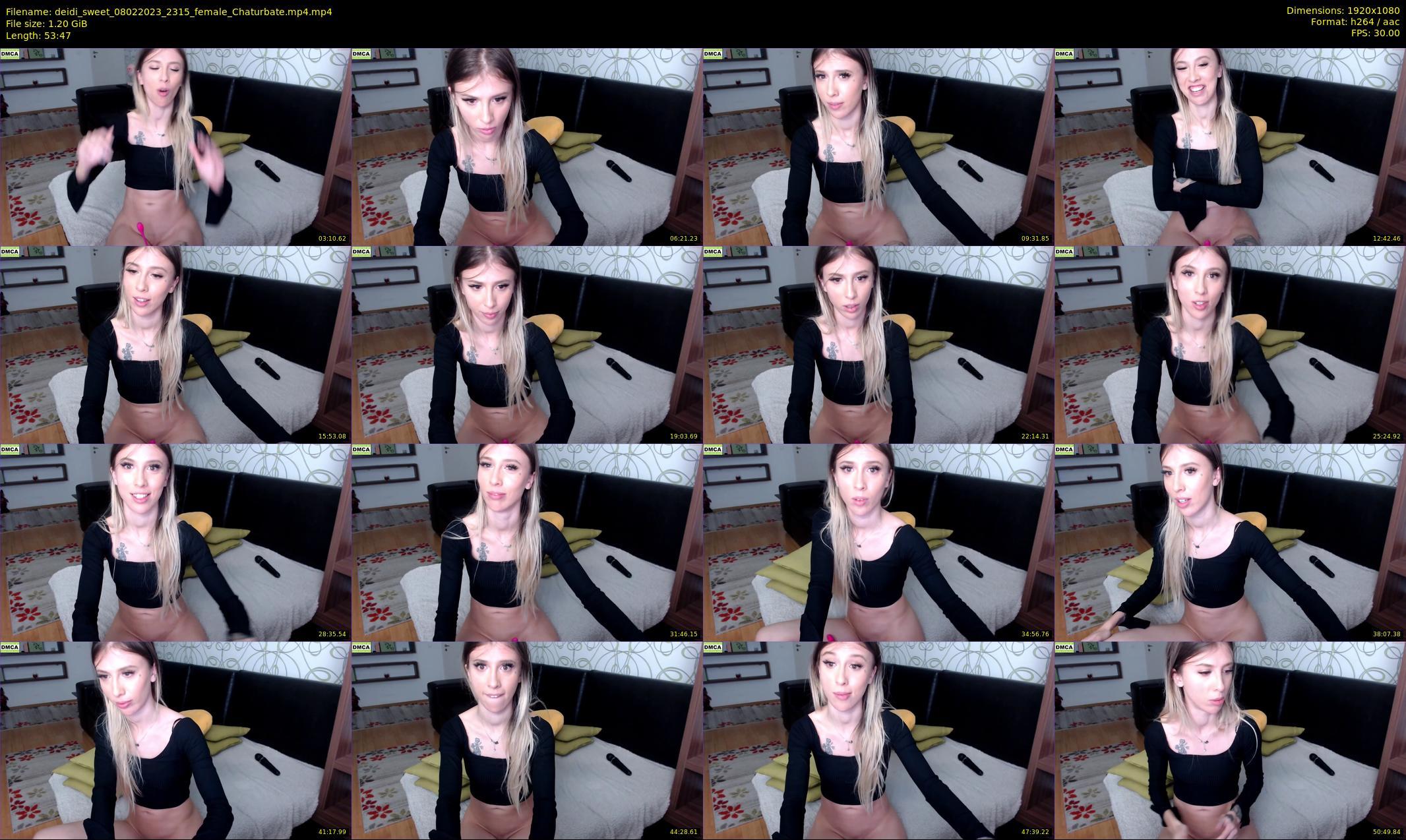 deidi_sweet — 54 minute Chaturbate female cam show recording, 1080p, Feb 8, 2023
