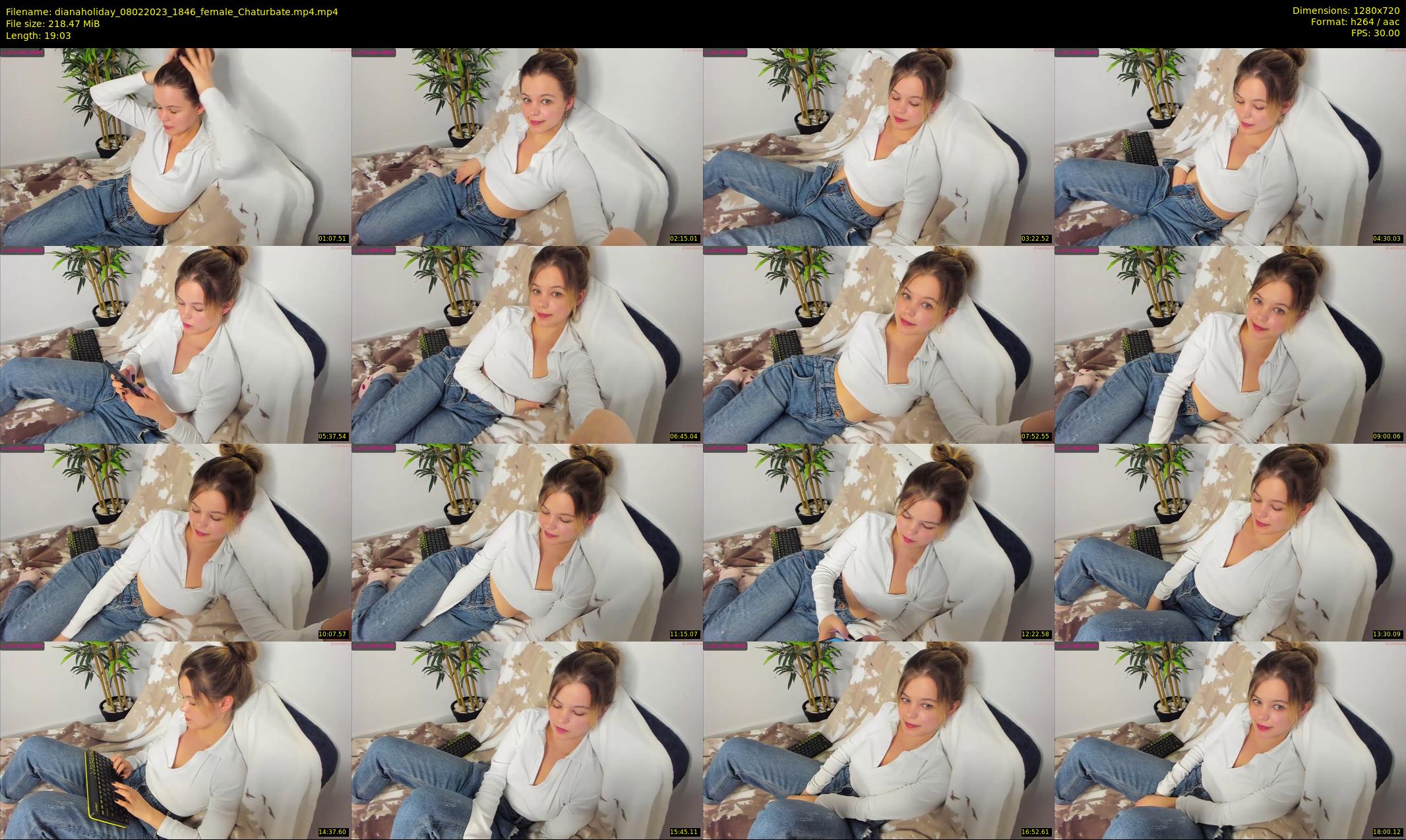 dianaholiday — 20 minute Chaturbate female cam show recording, 720p, Feb 8, 2023