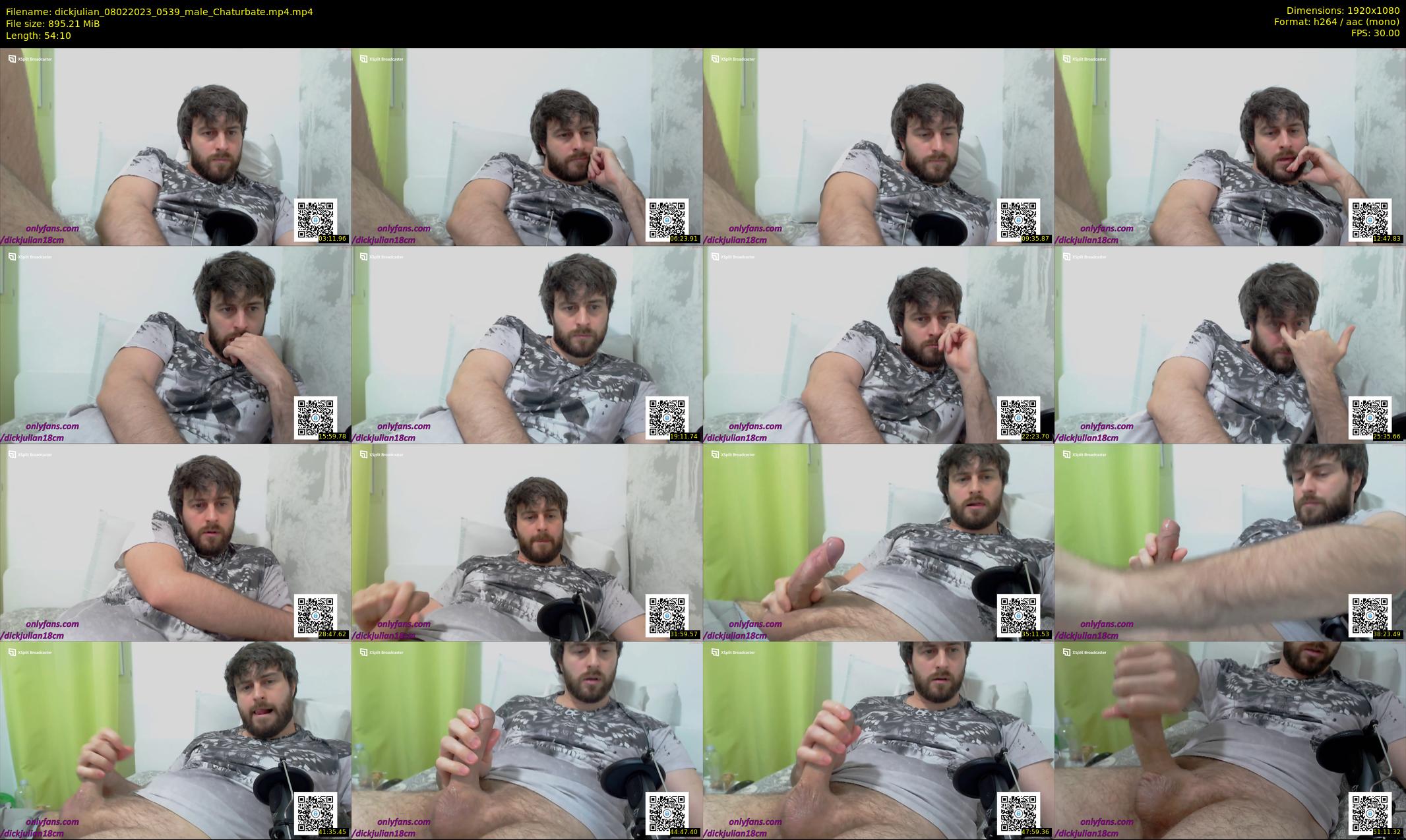 dickjulian — 55 minute Chaturbate male cam show recording, 1080p, Feb 8, 2023