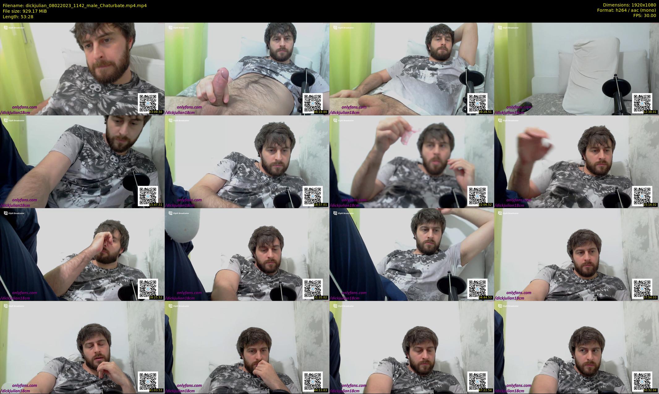 dickjulian — 54 minute Chaturbate male cam show recording, 1080p, Feb 8, 2023