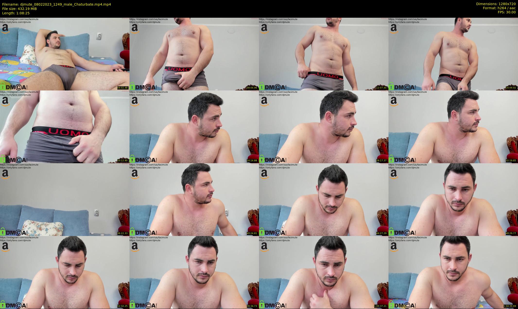 djmute — 69 minute Chaturbate male cam show recording, 720p, Feb 8, 2023