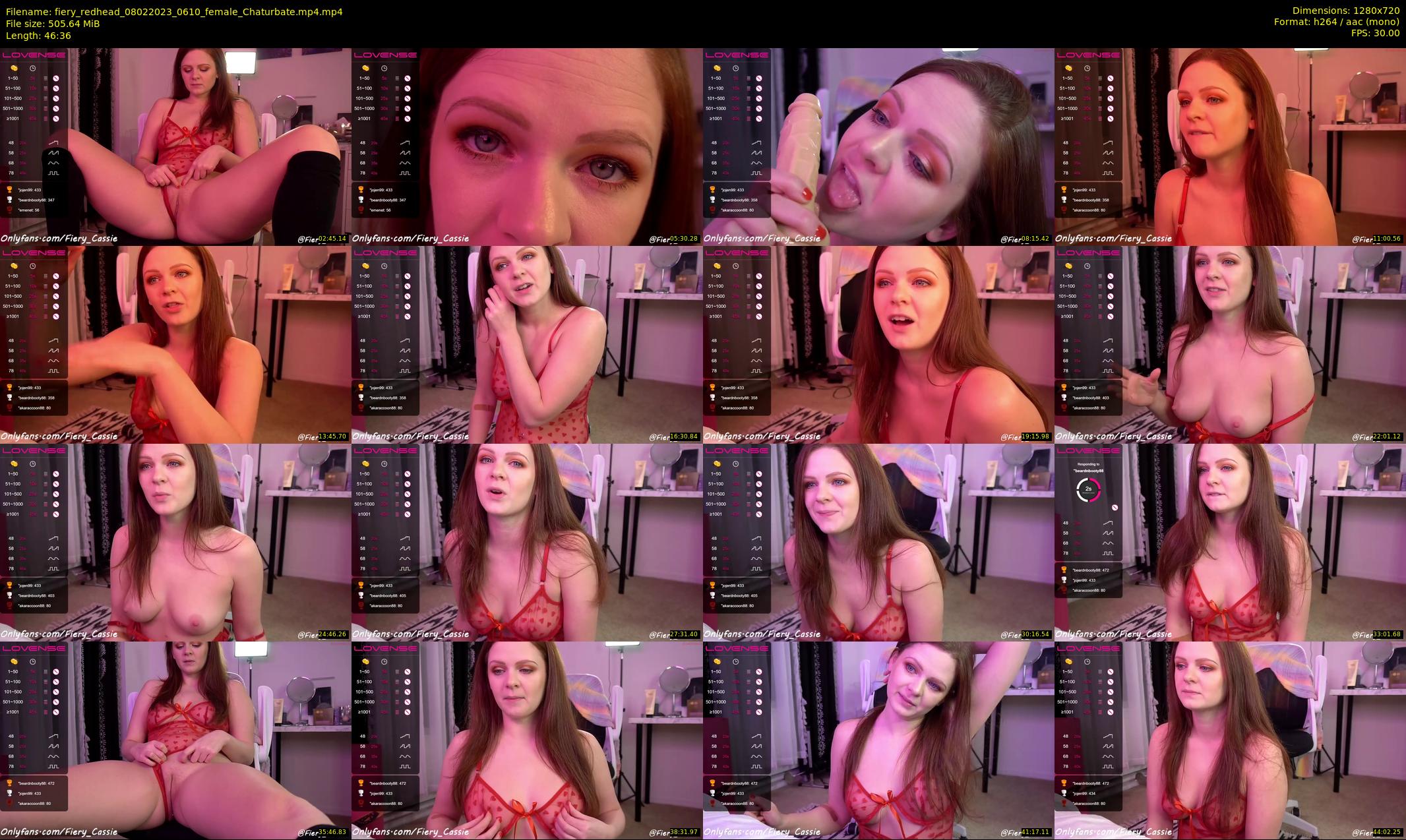 fiery_redhead — 47 minute Chaturbate female cam show recording, 720p, Feb 8, 2023