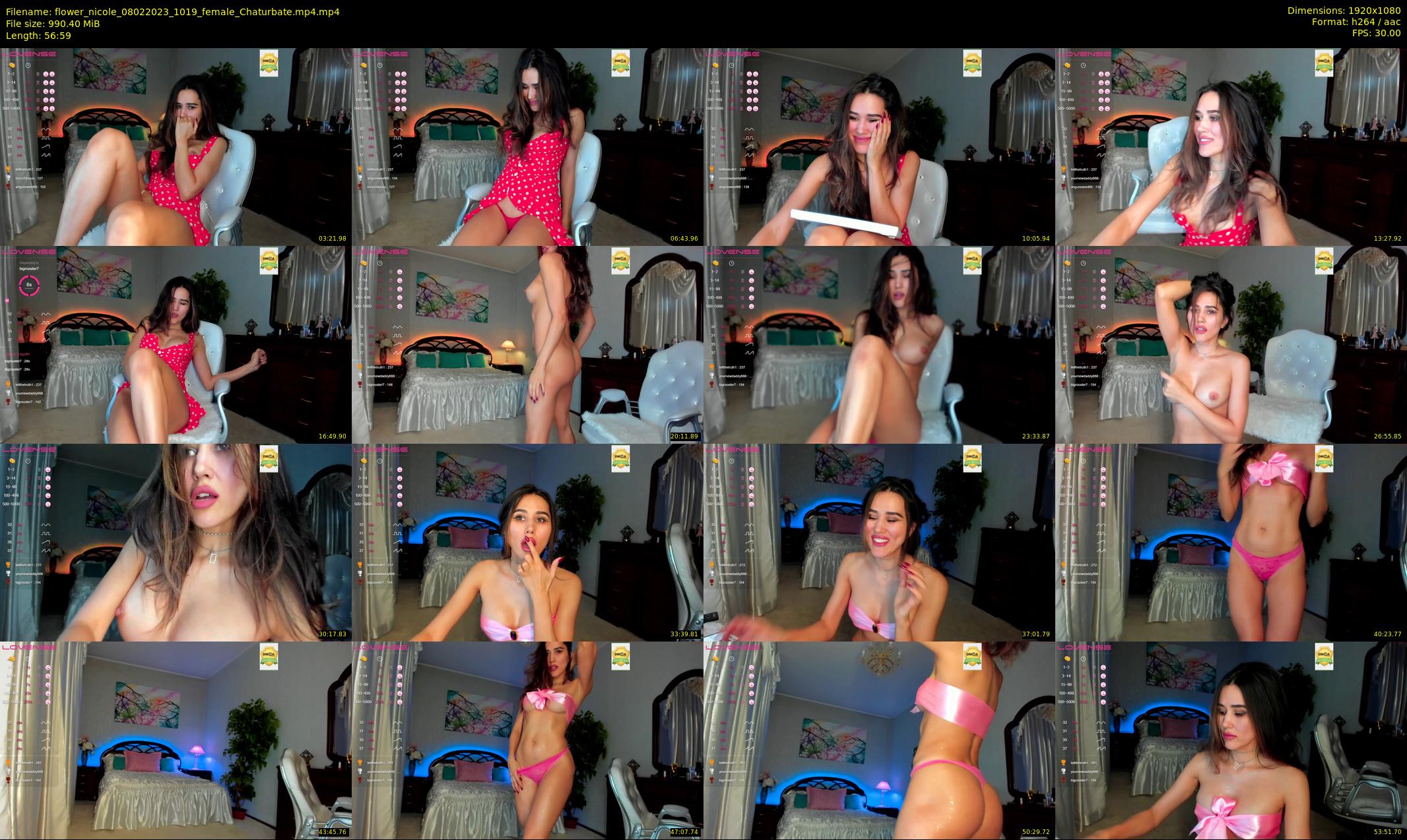 flower_nicole — 57 minute Chaturbate female cam show recording, 1080p, Feb 8, 2023