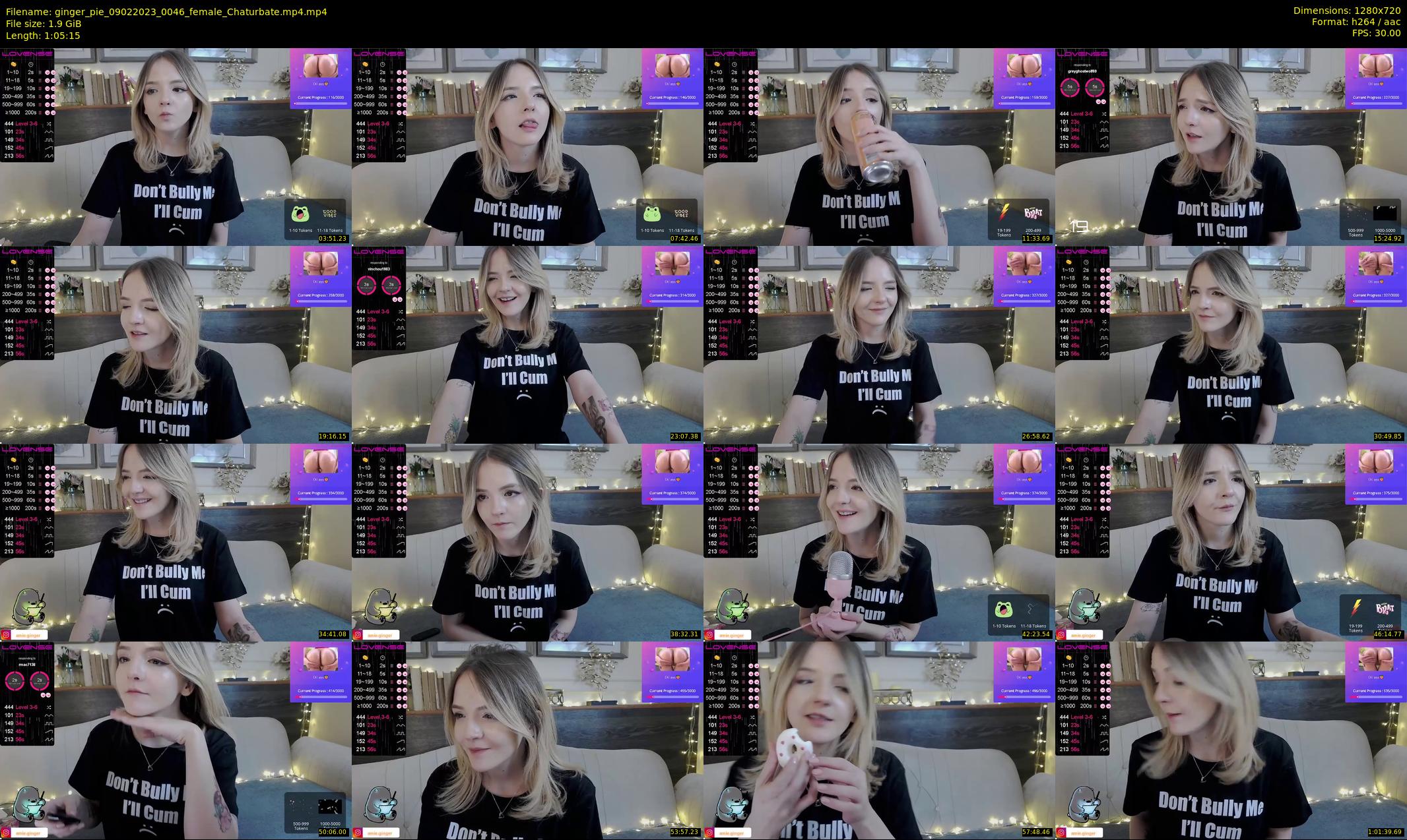 ginger_pie — 66 minute Chaturbate female cam show recording, 720p, Feb 9, 2023