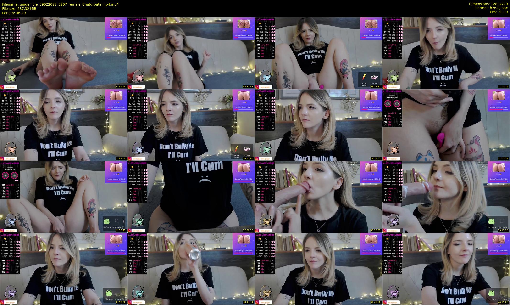 ginger_pie — 47 minute Chaturbate female cam show recording, 720p, Feb 9, 2023