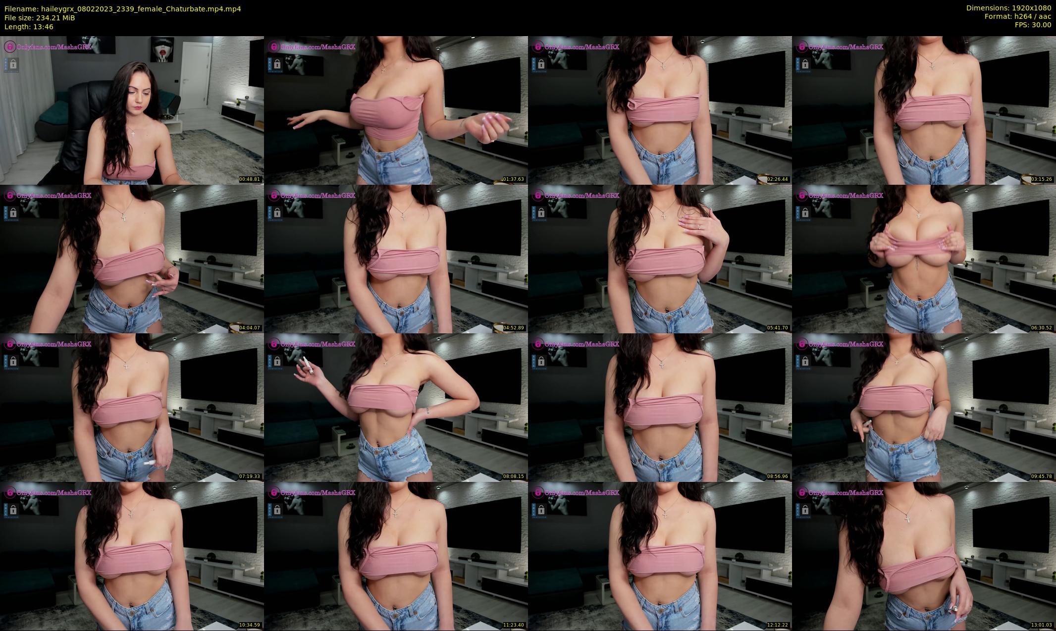 haileygrx — 14 minute Chaturbate female cam show recording, 1080p, Feb 8, 2023