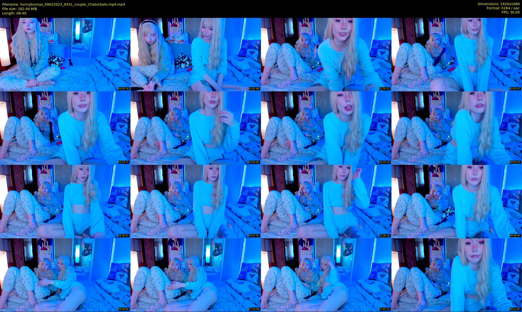 hornybunnys — 9 minute Chaturbate couple cam show recording, 1080p, Feb 9, 2023