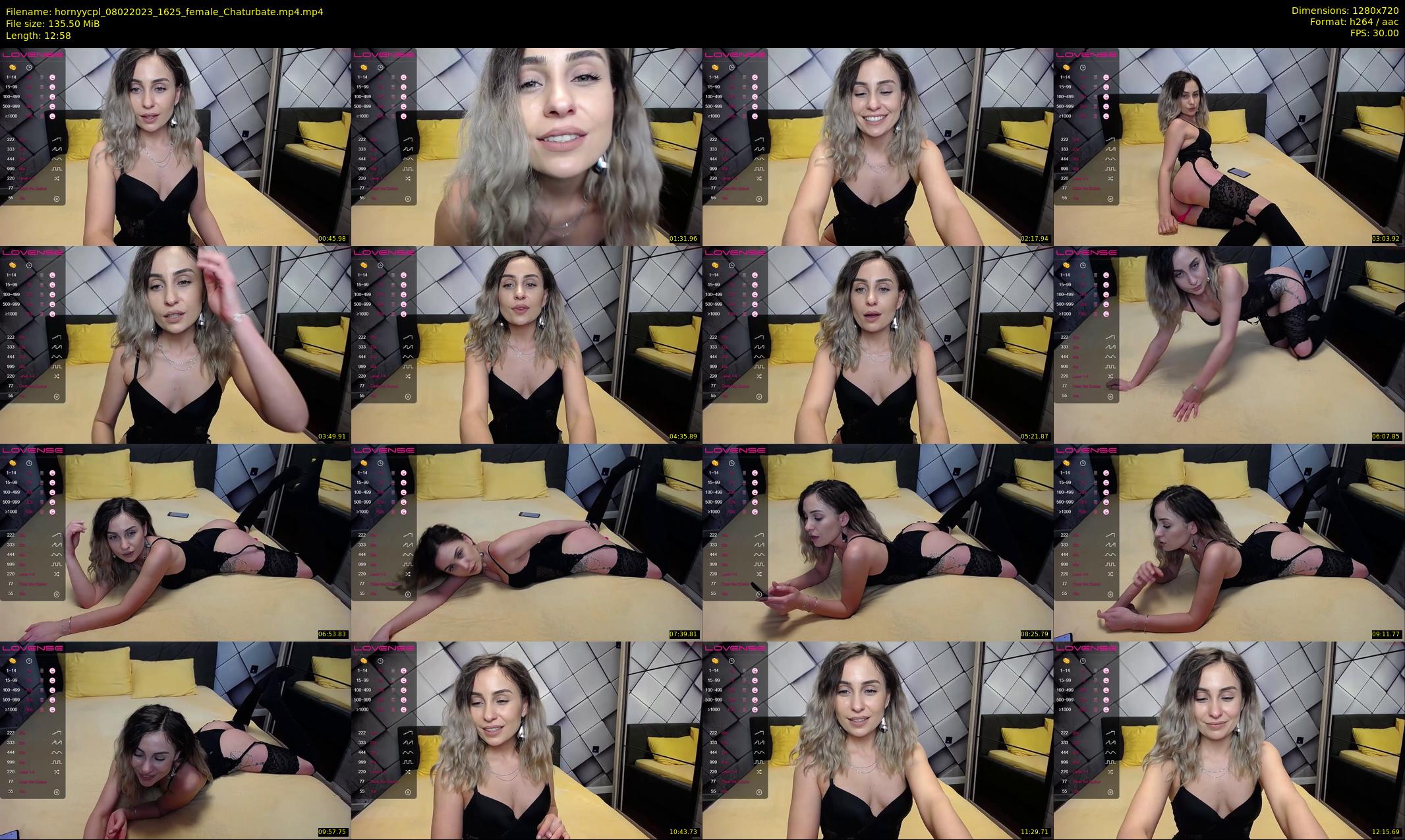 hornyycpl — 13 minute Chaturbate couple cam show recording, 720p, Feb 8, 2023