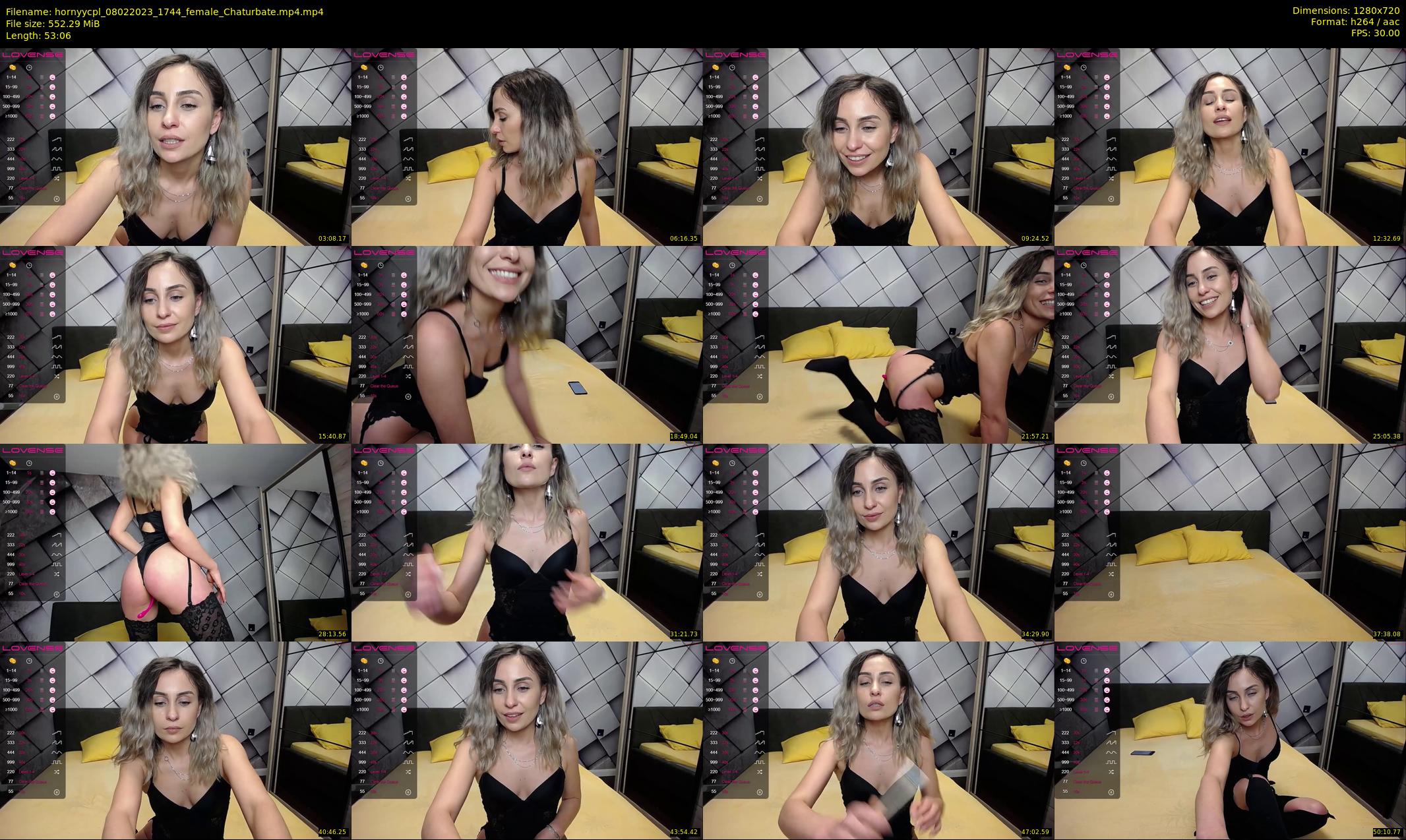 hornyycpl — 54 minute Chaturbate couple cam show recording, 720p, Feb 8, 2023