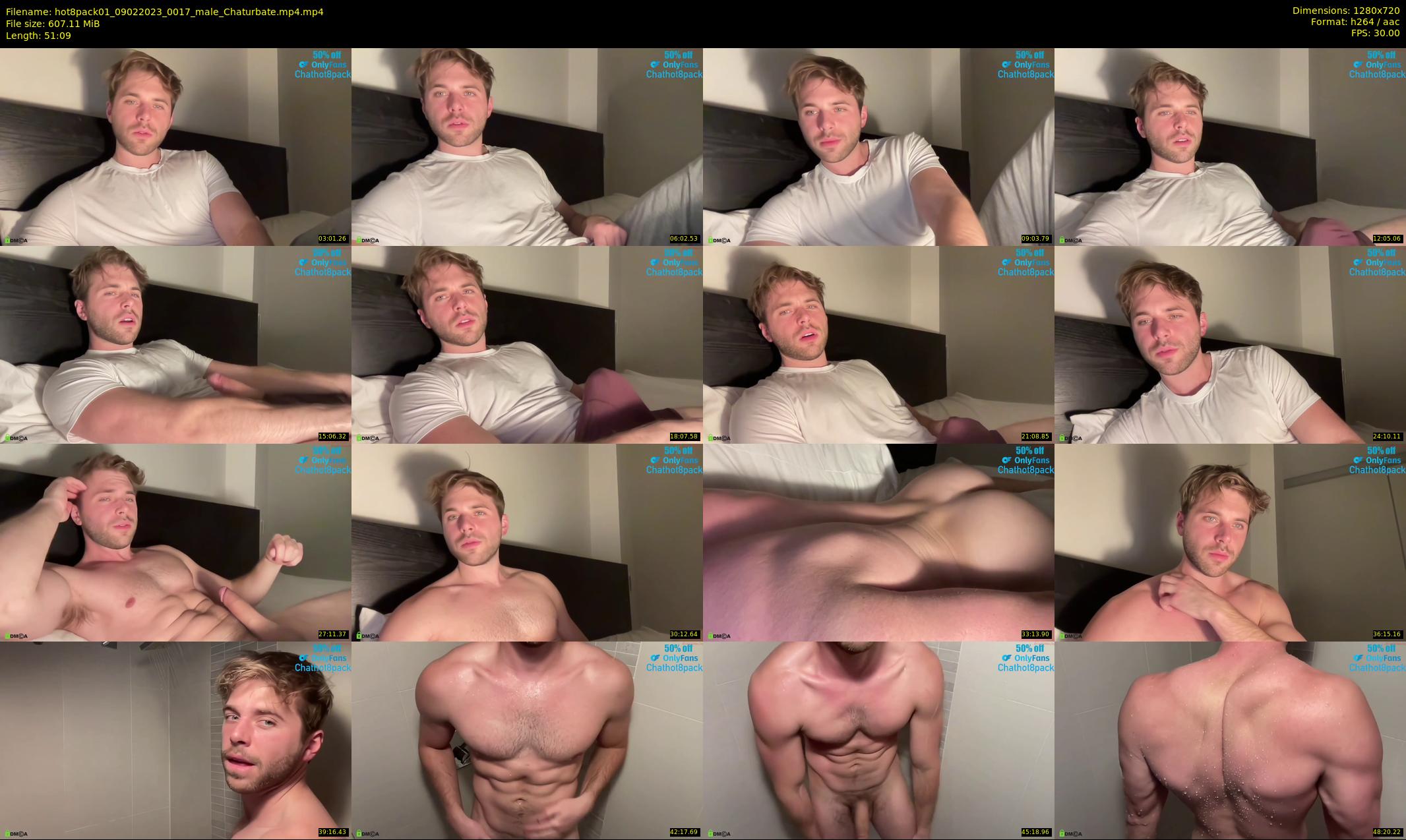 hot8pack01 — 52 minute Chaturbate male cam show recording, 720p, Feb 9, 2023