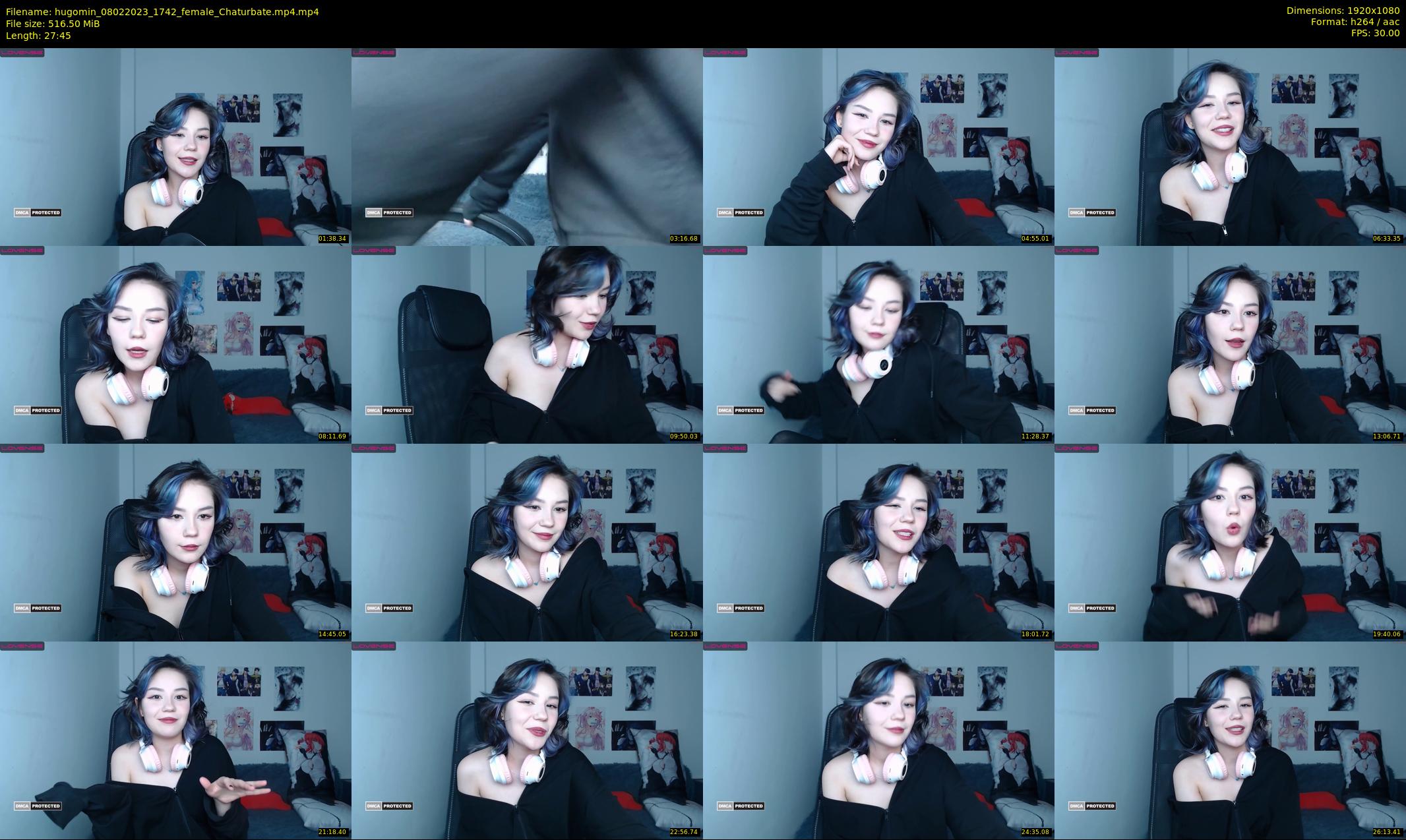 hugomin — 28 minute Chaturbate female cam show recording, 1080p, Feb 8, 2023