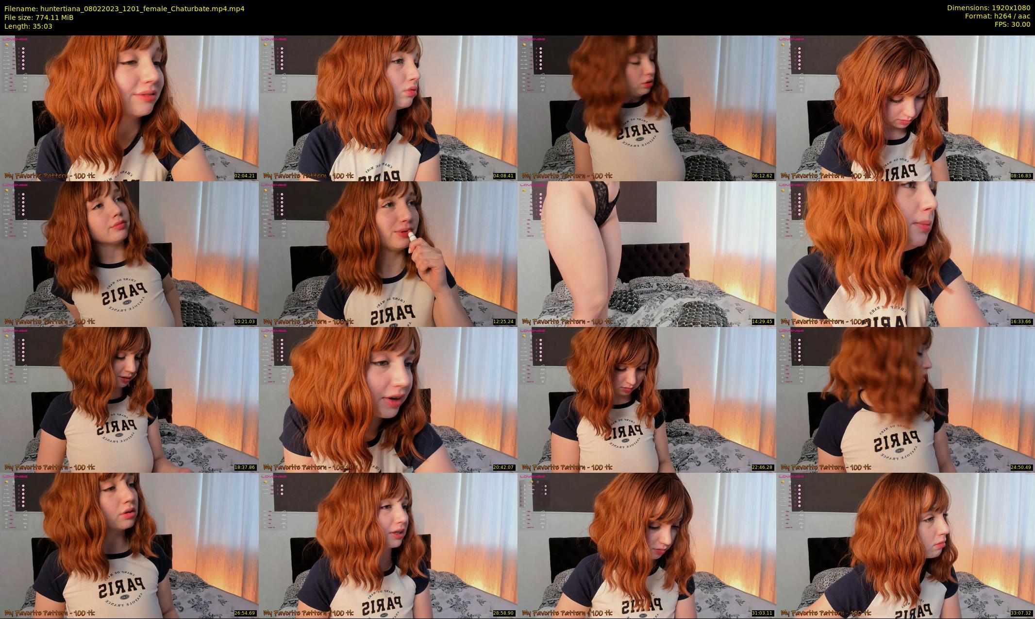 huntertiana — 36 minute Chaturbate female cam show recording, 1080p, Feb 8, 2023