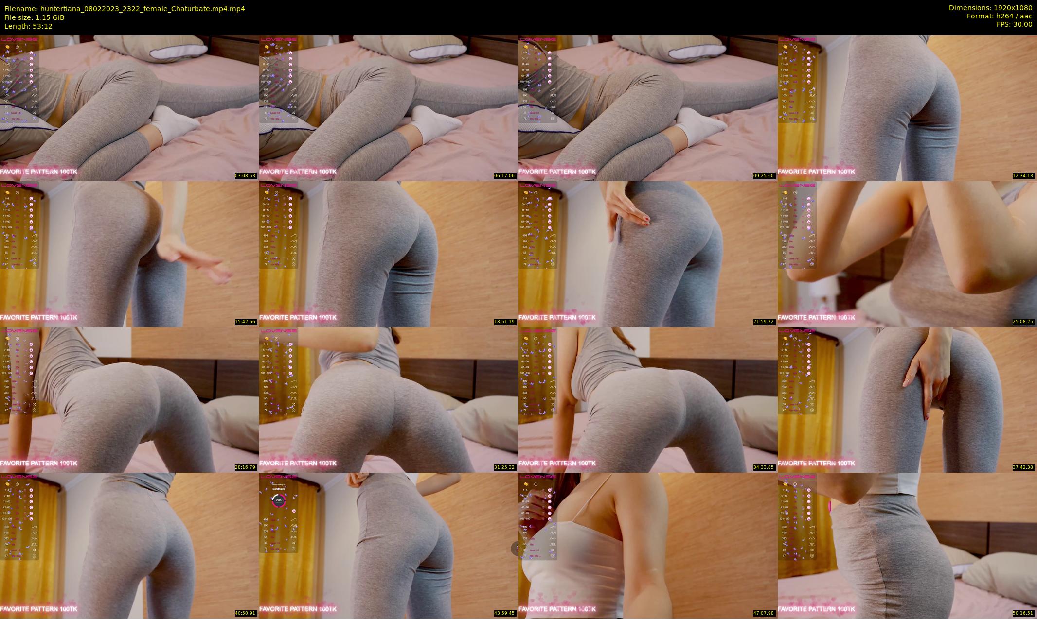 huntertiana — 54 minute Chaturbate female cam show recording, 1080p, Feb 8, 2023