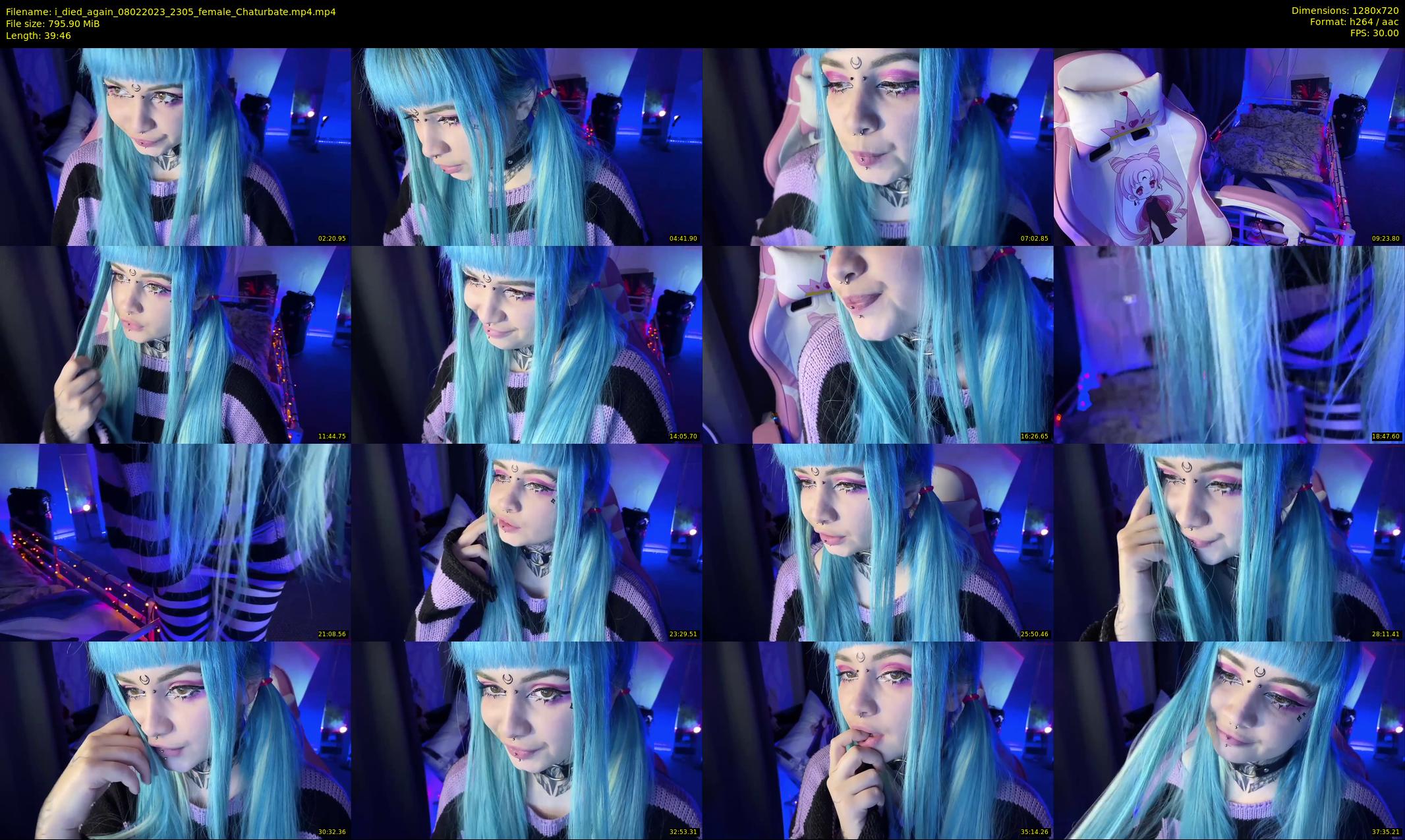 i_died_again — 40 minute Chaturbate female cam show recording, 720p, Feb 8, 2023