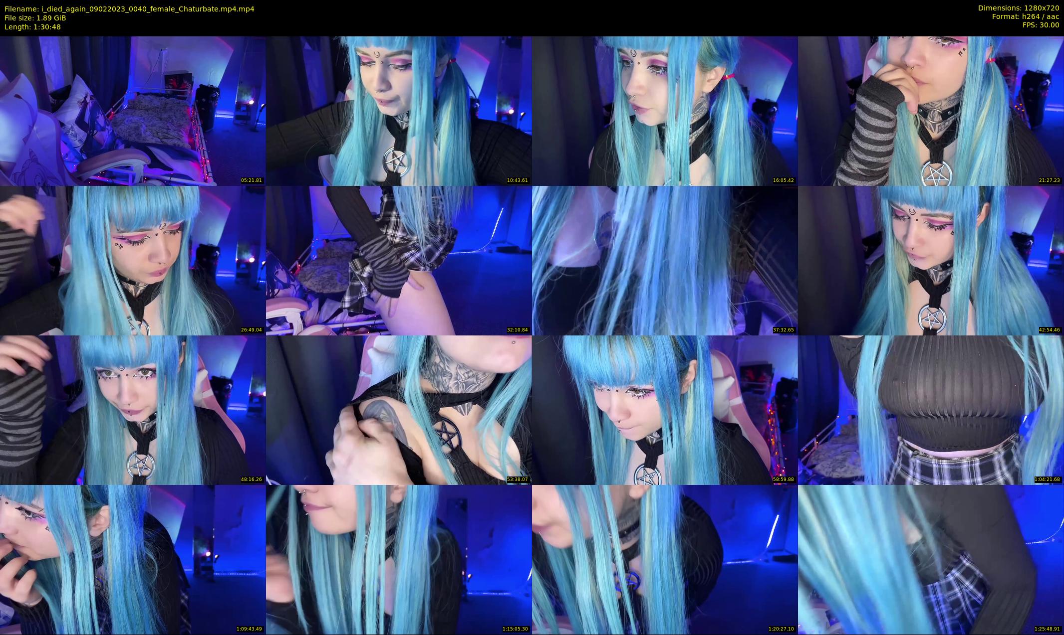 i_died_again — 91 minute Chaturbate female cam show recording, 720p, Feb 9, 2023