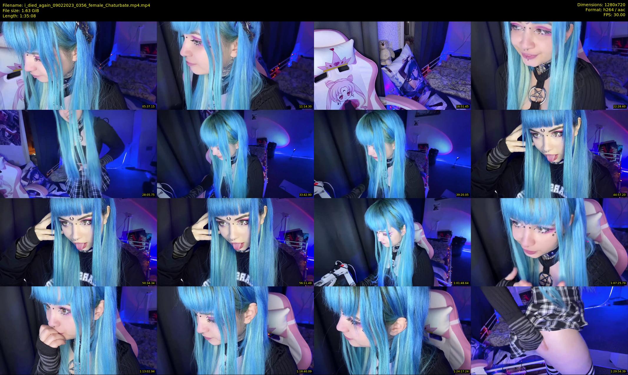 i_died_again — 96 minute Chaturbate female cam show recording, 720p, Feb 9, 2023
