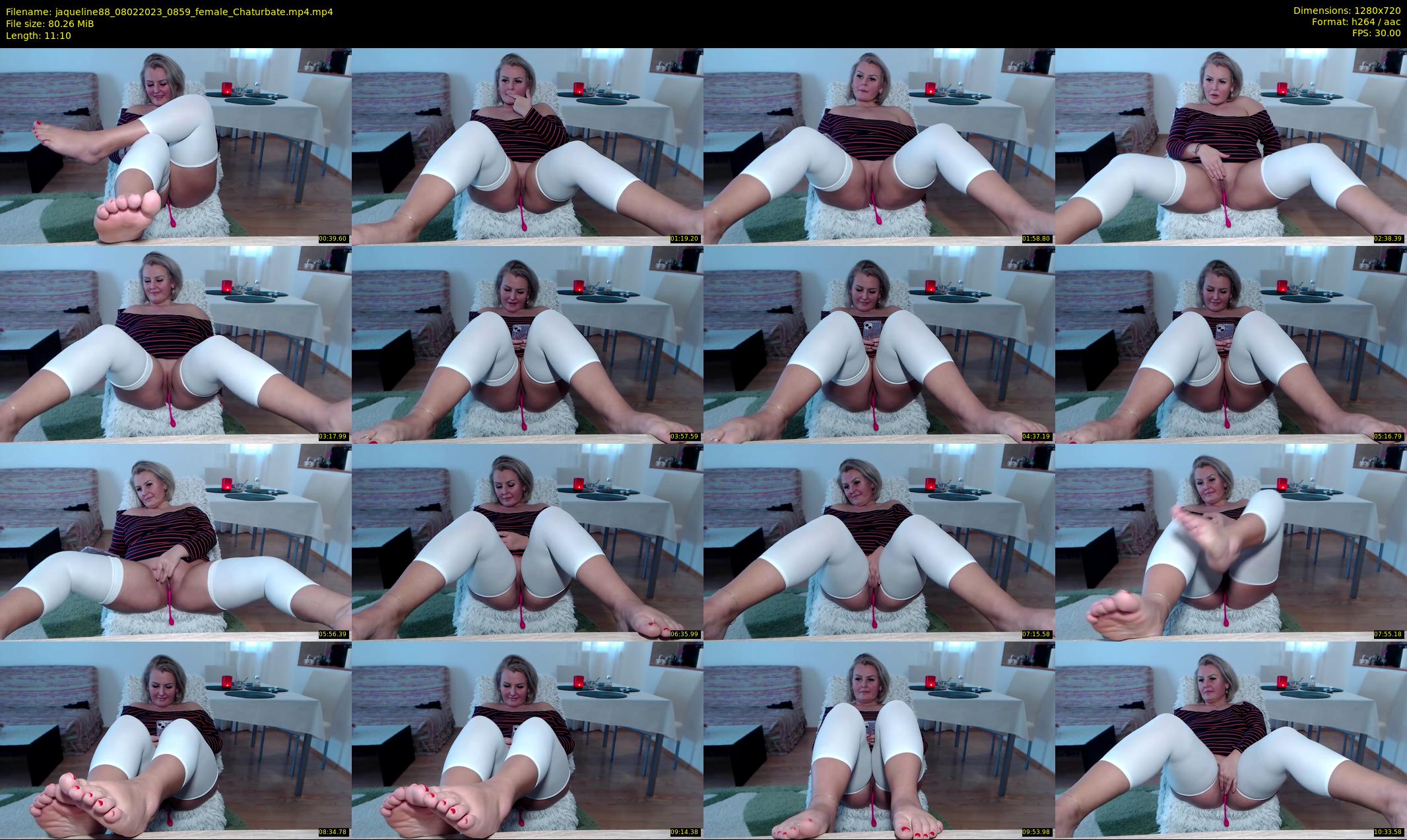 jaqueline88 — 12 minute Chaturbate female cam show recording, 720p, Feb 8, 2023