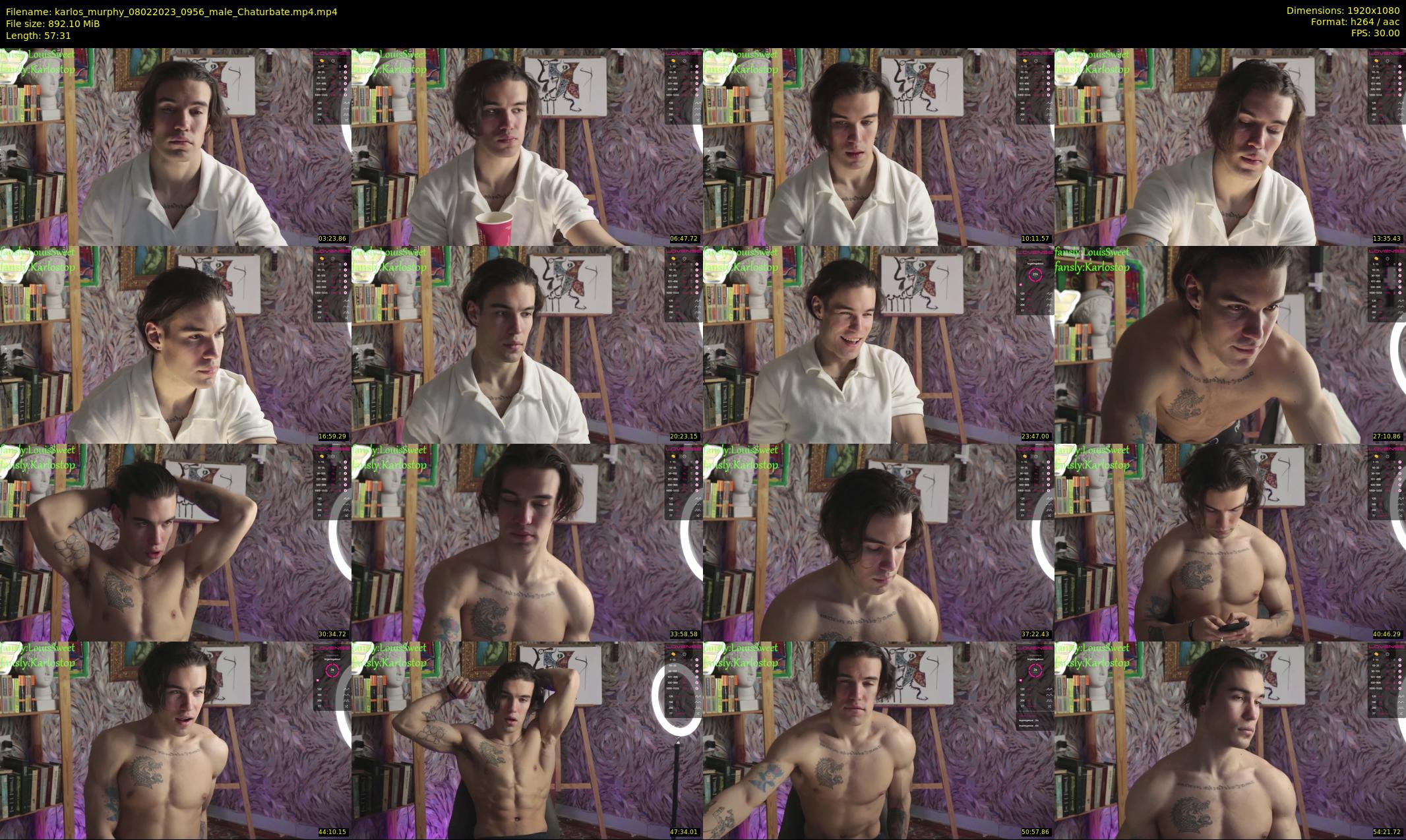 karlos_murphy — 58 minute Chaturbate male cam show recording, 1080p, Feb 8, 2023