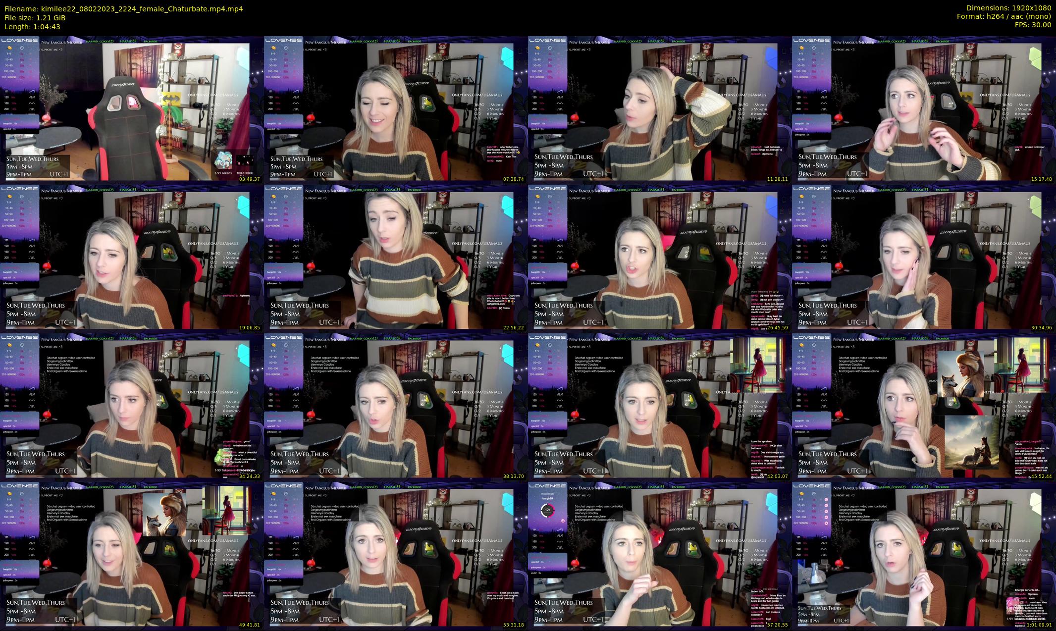 kimilee22 — 65 minute Chaturbate female cam show recording, 1080p, Feb 8, 2023