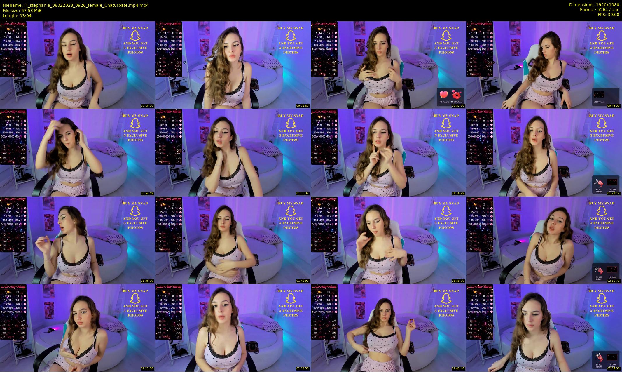 lil_stephanie — 4 minute Chaturbate female cam show recording, 1080p, Feb 8, 2023