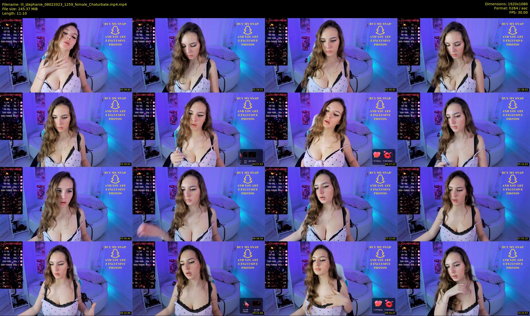 lil_stephanie — 12 minute Chaturbate female cam show recording, 1080p, Feb 8, 2023