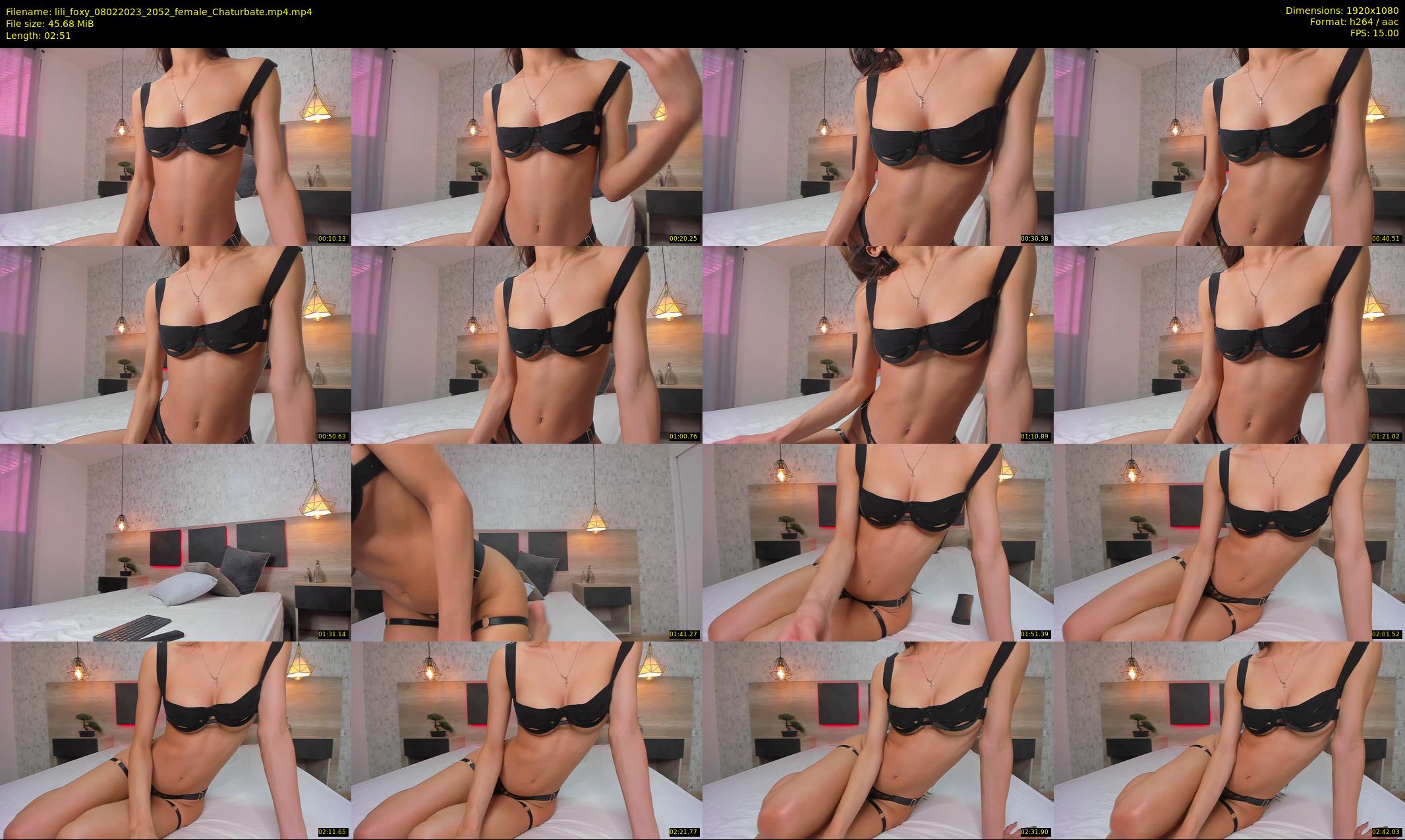 lili_foxy — 3 minute Chaturbate female cam show recording, 1080p, Feb 8, 2023
