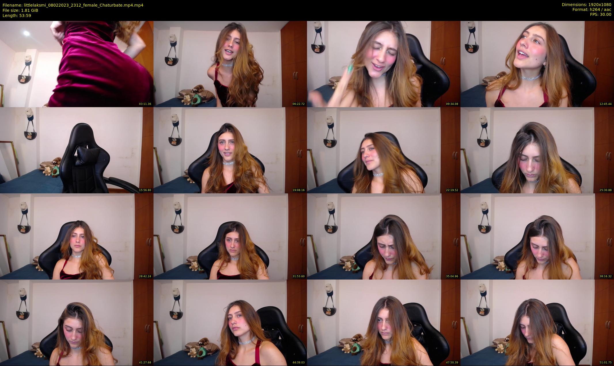 littlelaksmi — 54 minute Chaturbate female cam show recording, 1080p, Feb 8, 2023